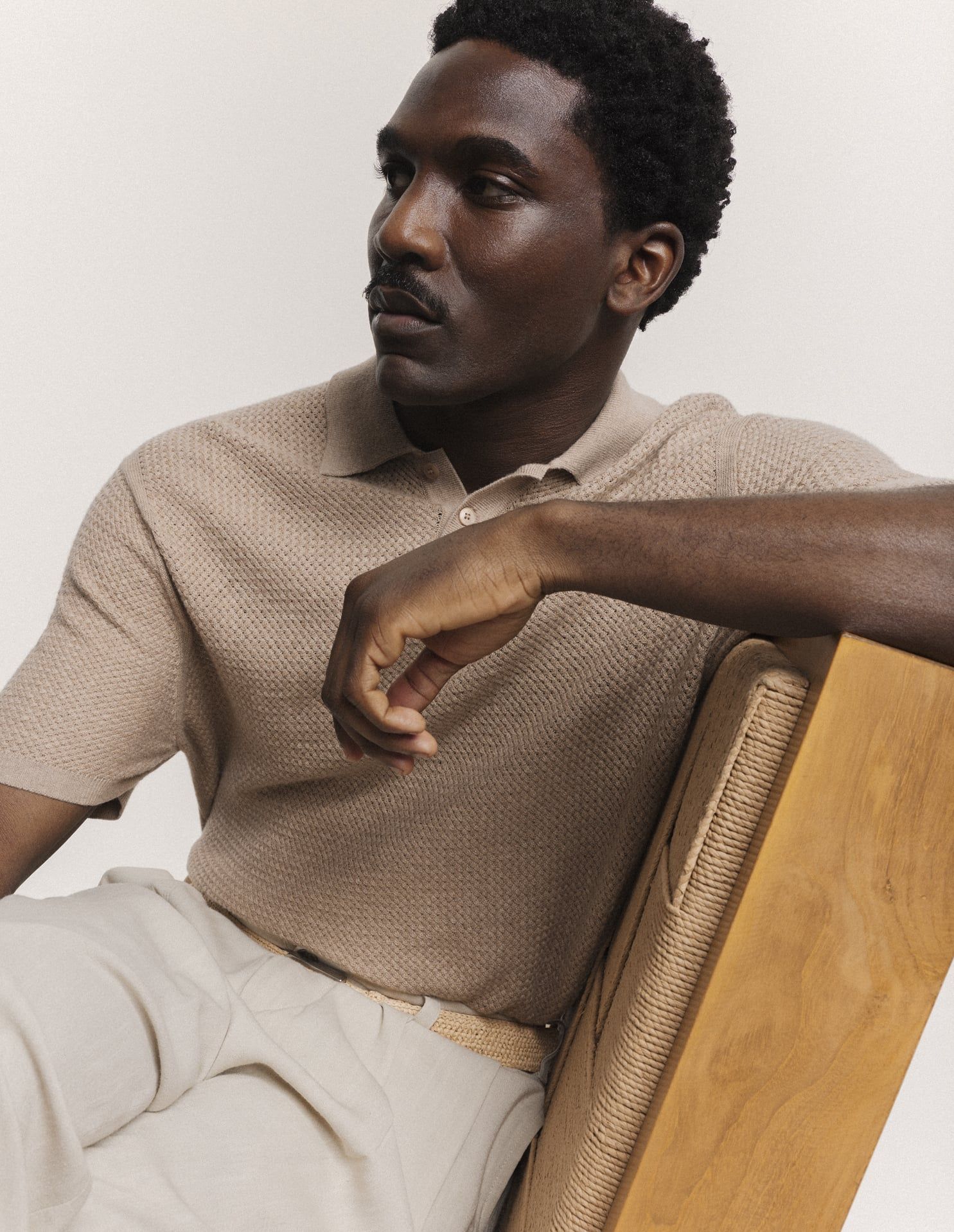 Maison Kitsuné - Áo polo nam Merino dáng Comfort