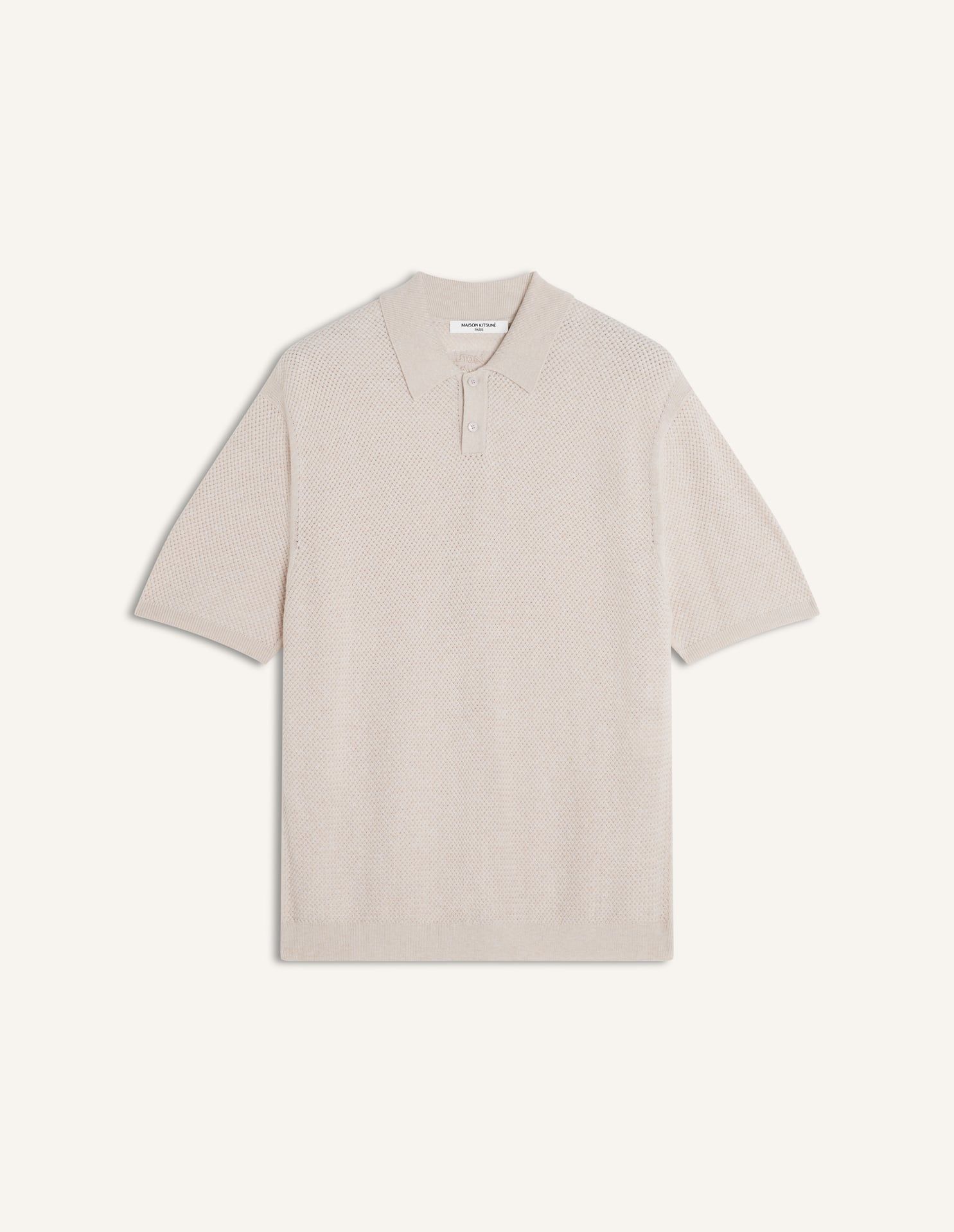 Maison Kitsuné - Áo polo nam Merino dáng Comfort