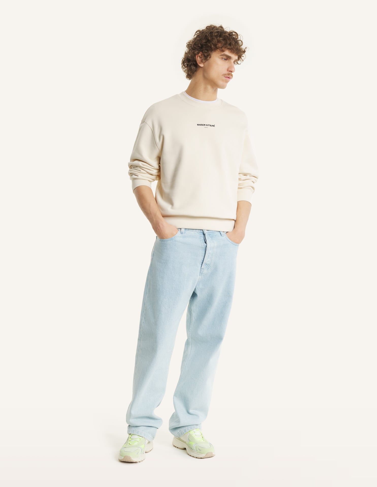 Maison Kitsuné - Áo nỉ nam Maison Kitsune Paris dáng Comfort