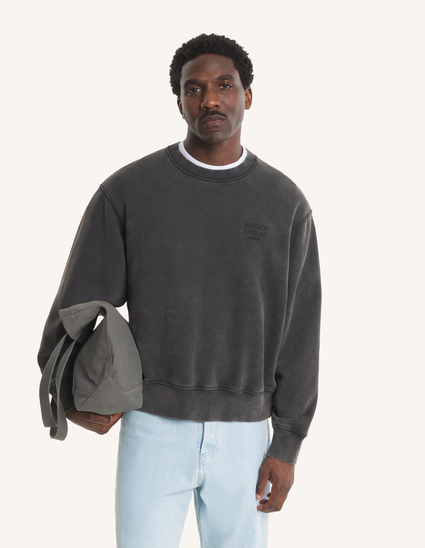 Maison Kitsuné - Áo nỉ nam phai màu Maison Kitsune Gallery dáng Relaxed