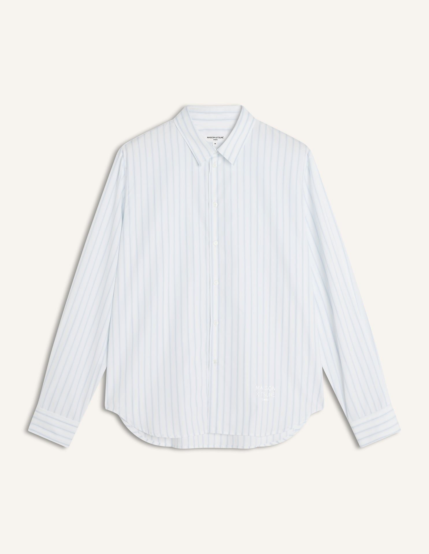 Maison Kitsuné - Áo sơ mi kẻ sọc dáng casual