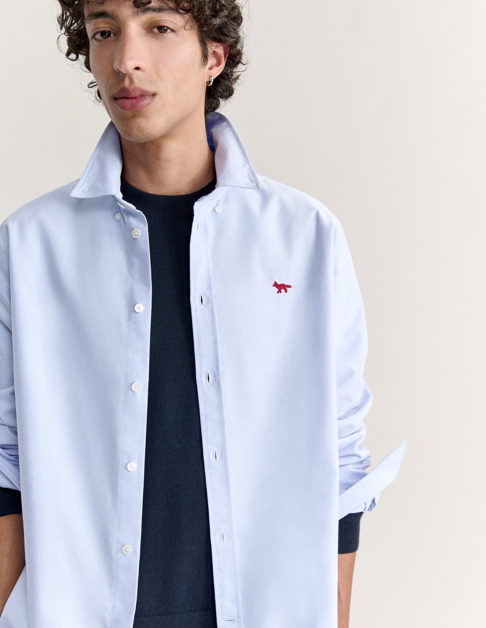Áo sơ mi nam Profile Fox cotton oxford dáng casual