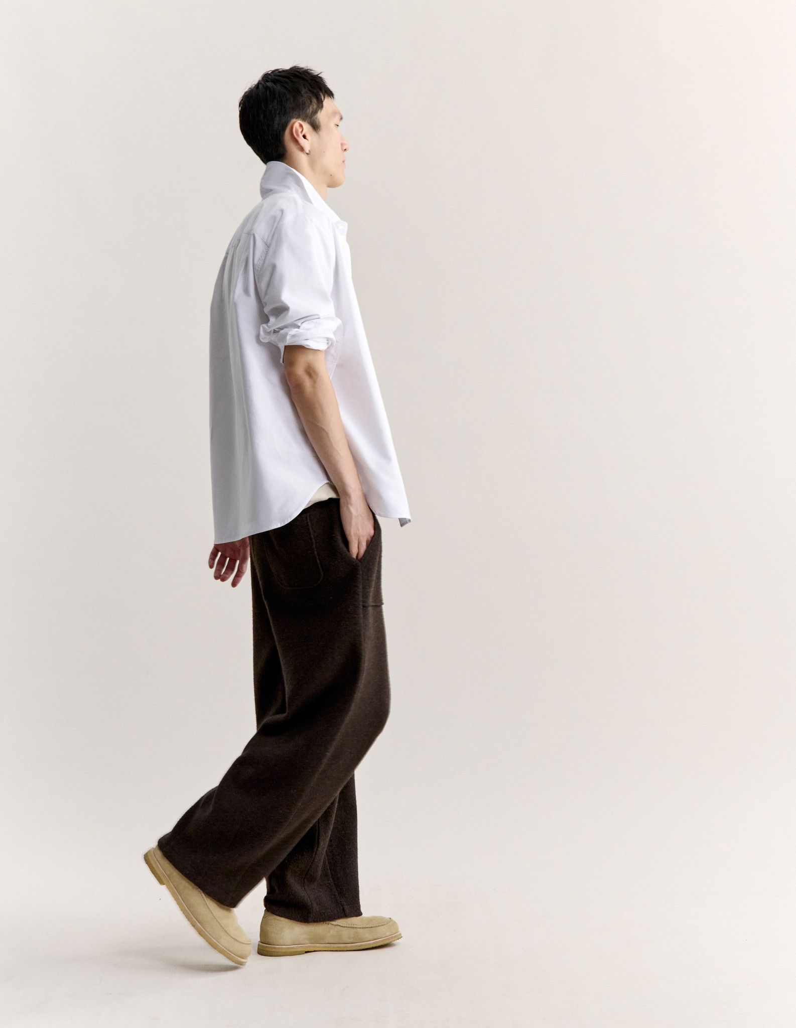 Áo sơ mi nam Profile Fox cotton oxford dáng casual