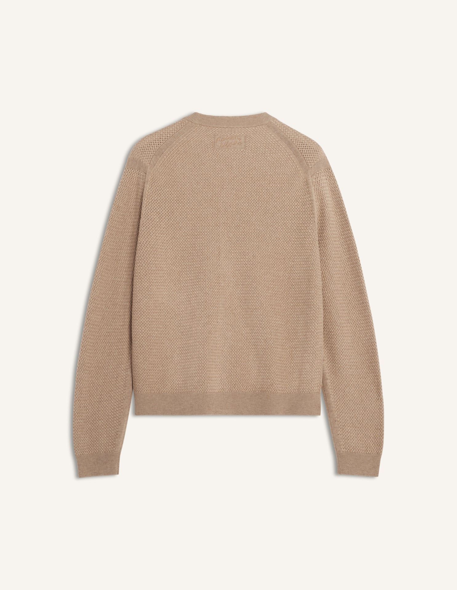 Maison Kitsuné - Áo cardigan nam Merino dáng Comfort