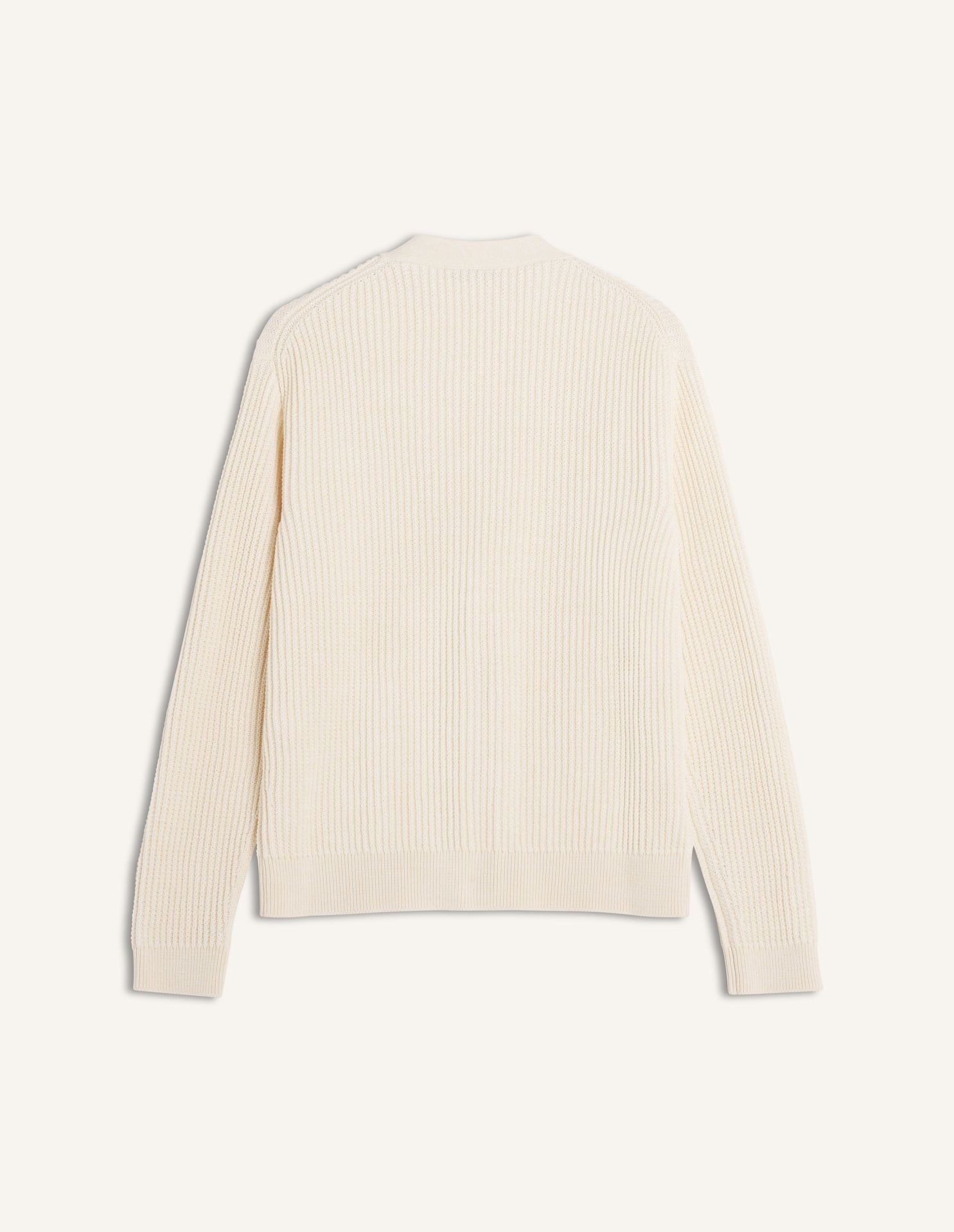 Maison Kitsuné - Áo cardigan nam gân cotton Fox Head dáng Comfort