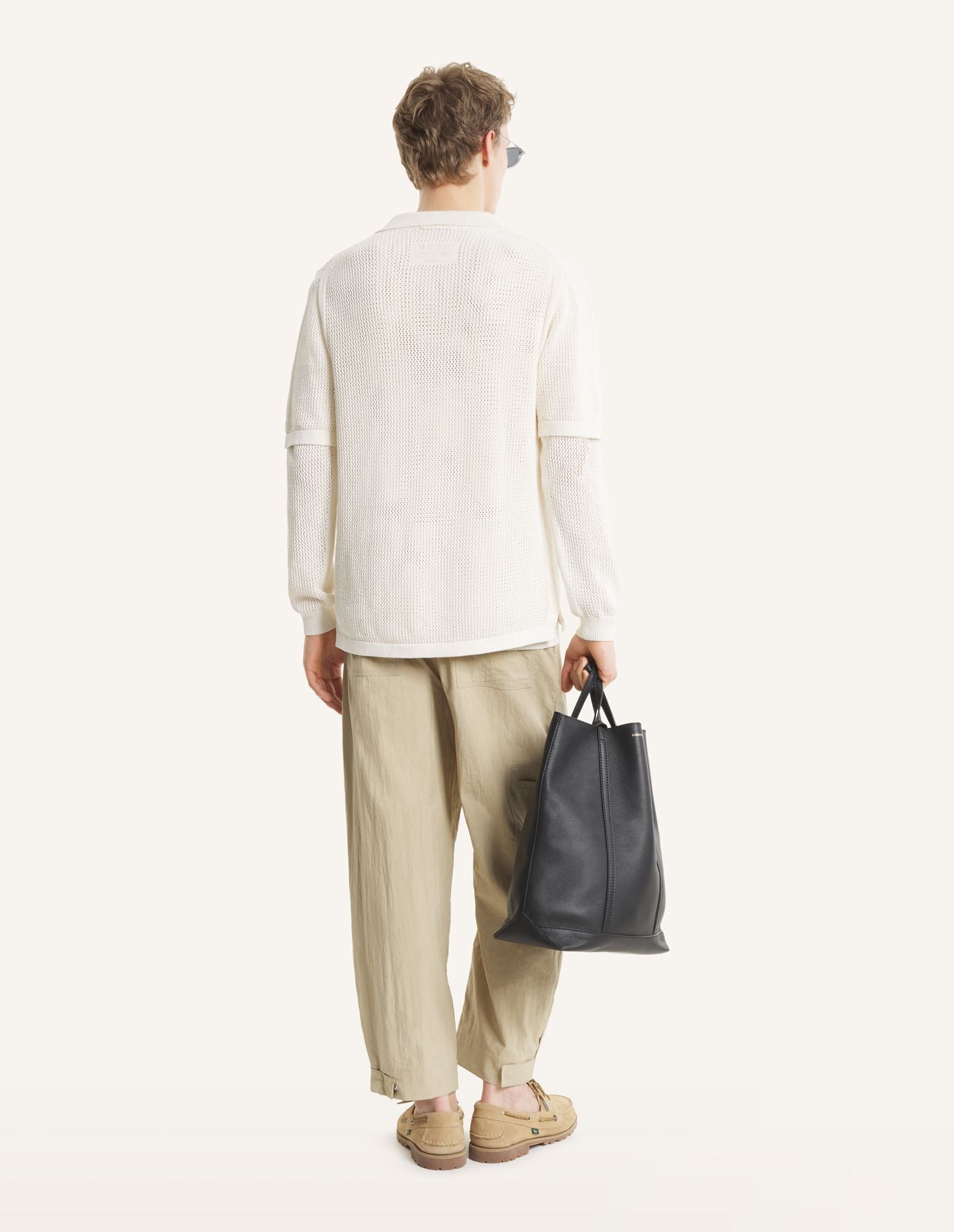 Áo cardigan tay ngắn dáng relaxed