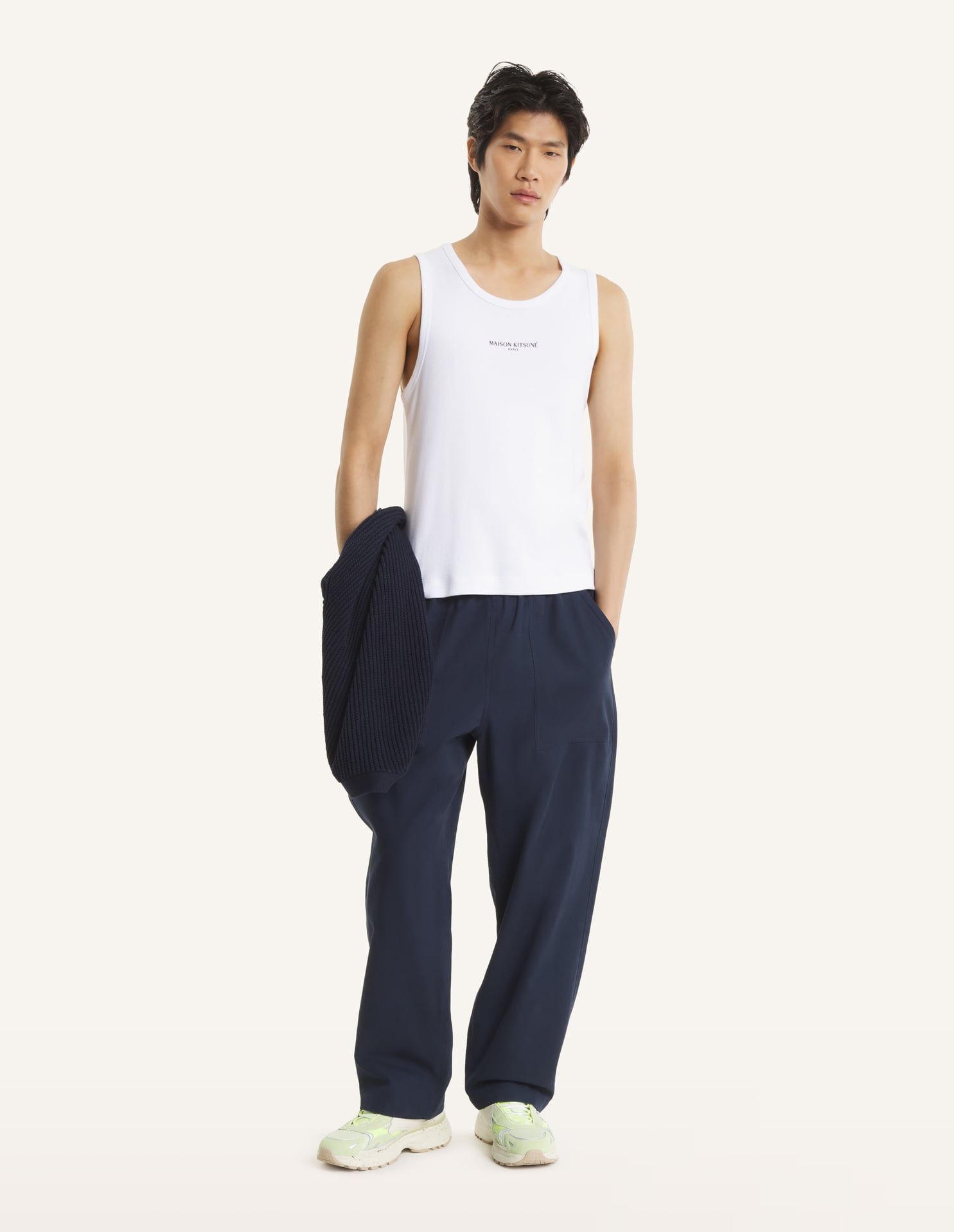 Áo tank top Maison Kitsune Paris dáng fitted