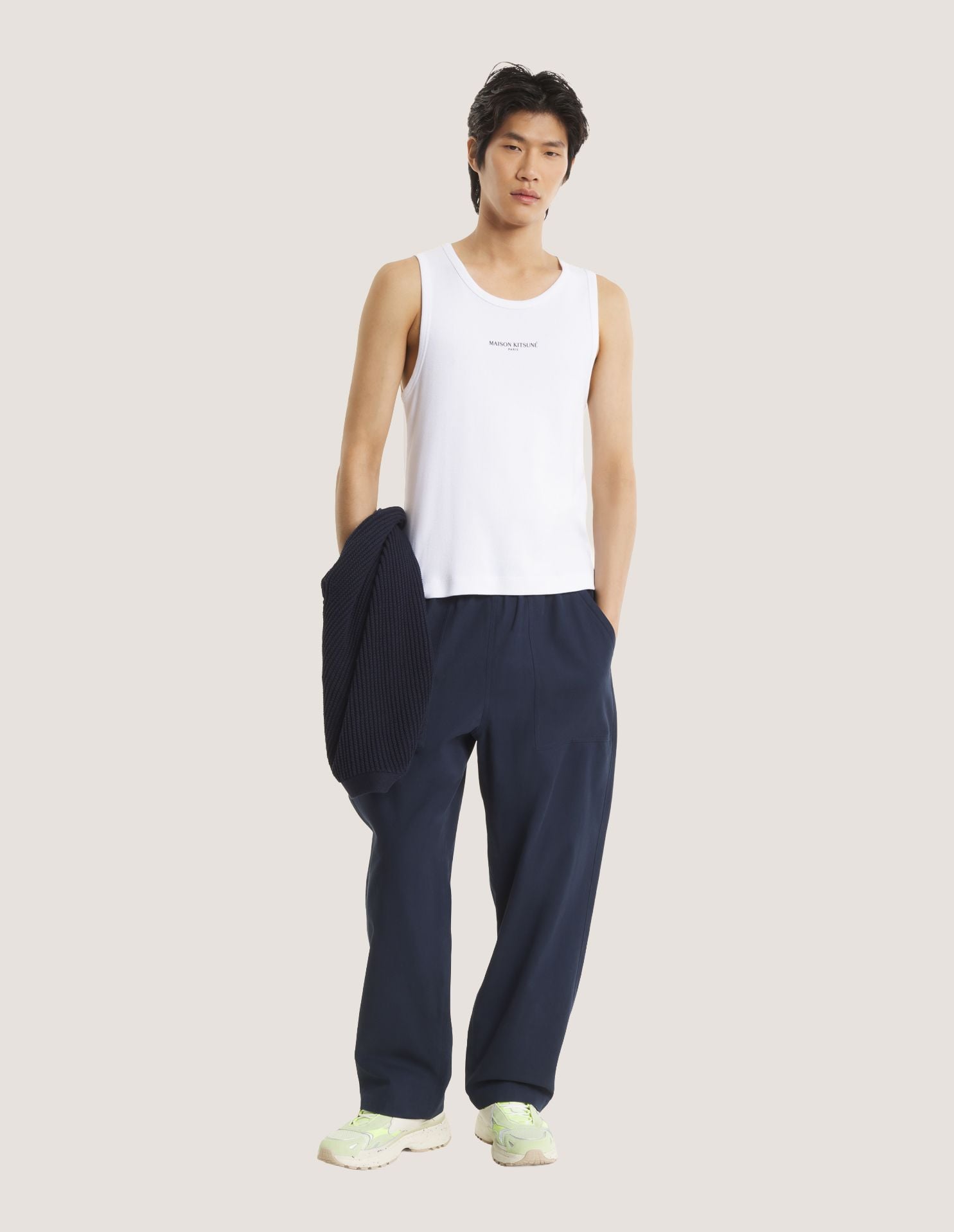 Áo tank top Maison Kitsune Paris dáng fitted