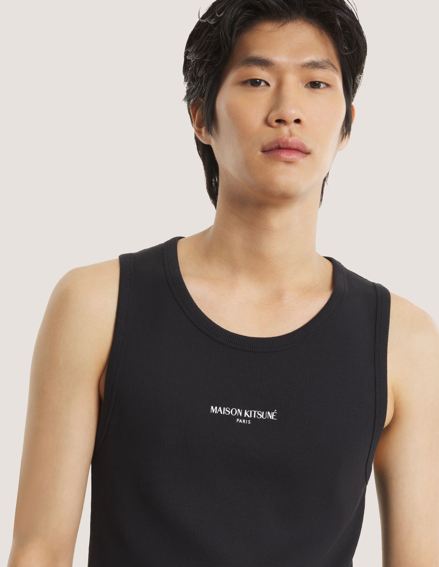 Áo tank top Maison Kitsune Paris dáng fitted
