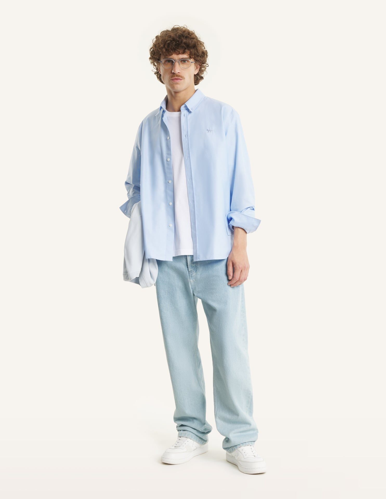 Maison Kitsuné - Quần jeans ống rộng