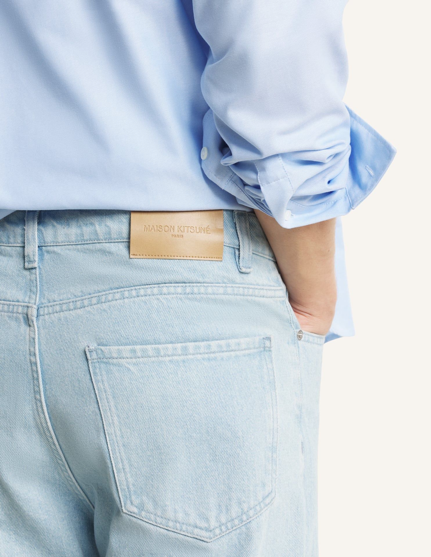Maison Kitsuné - Quần jeans ống rộng