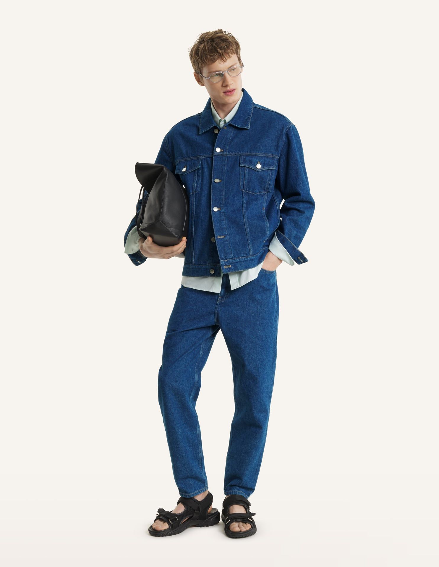 Quần Jeans nam ống côn