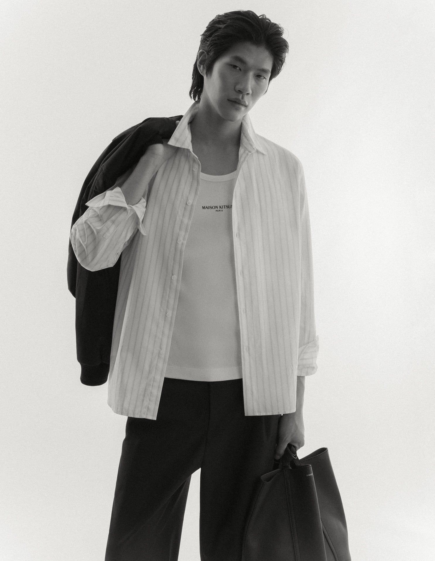Maison Kitsuné - Quần nam xếp ly