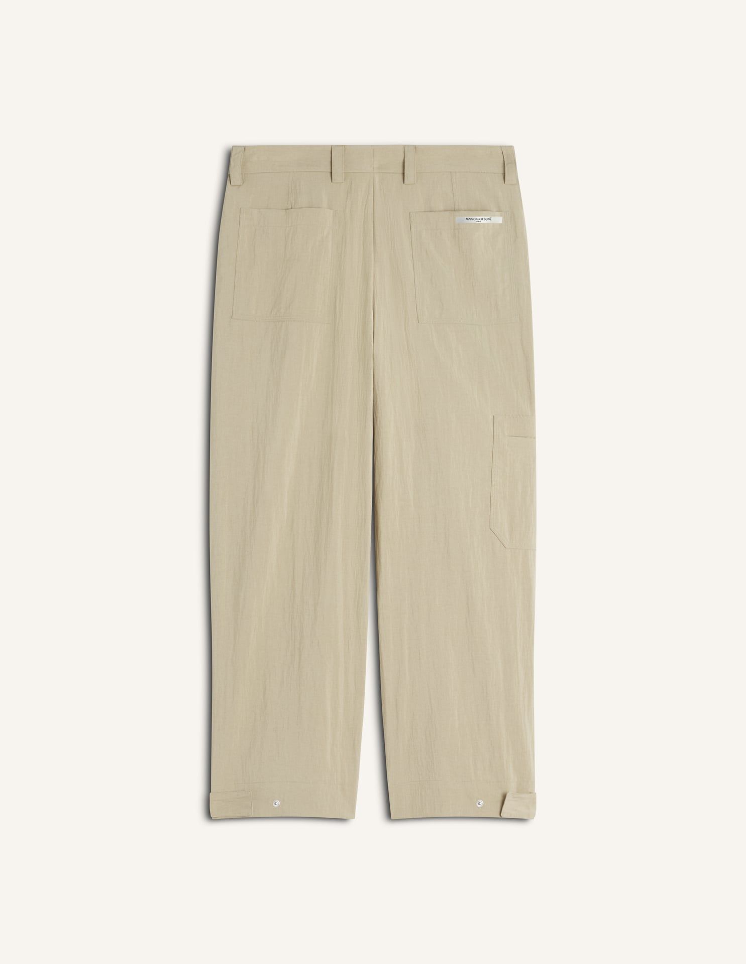 Maison Kitsuné - Quần cargo nam xếp ly dáng Relaxed