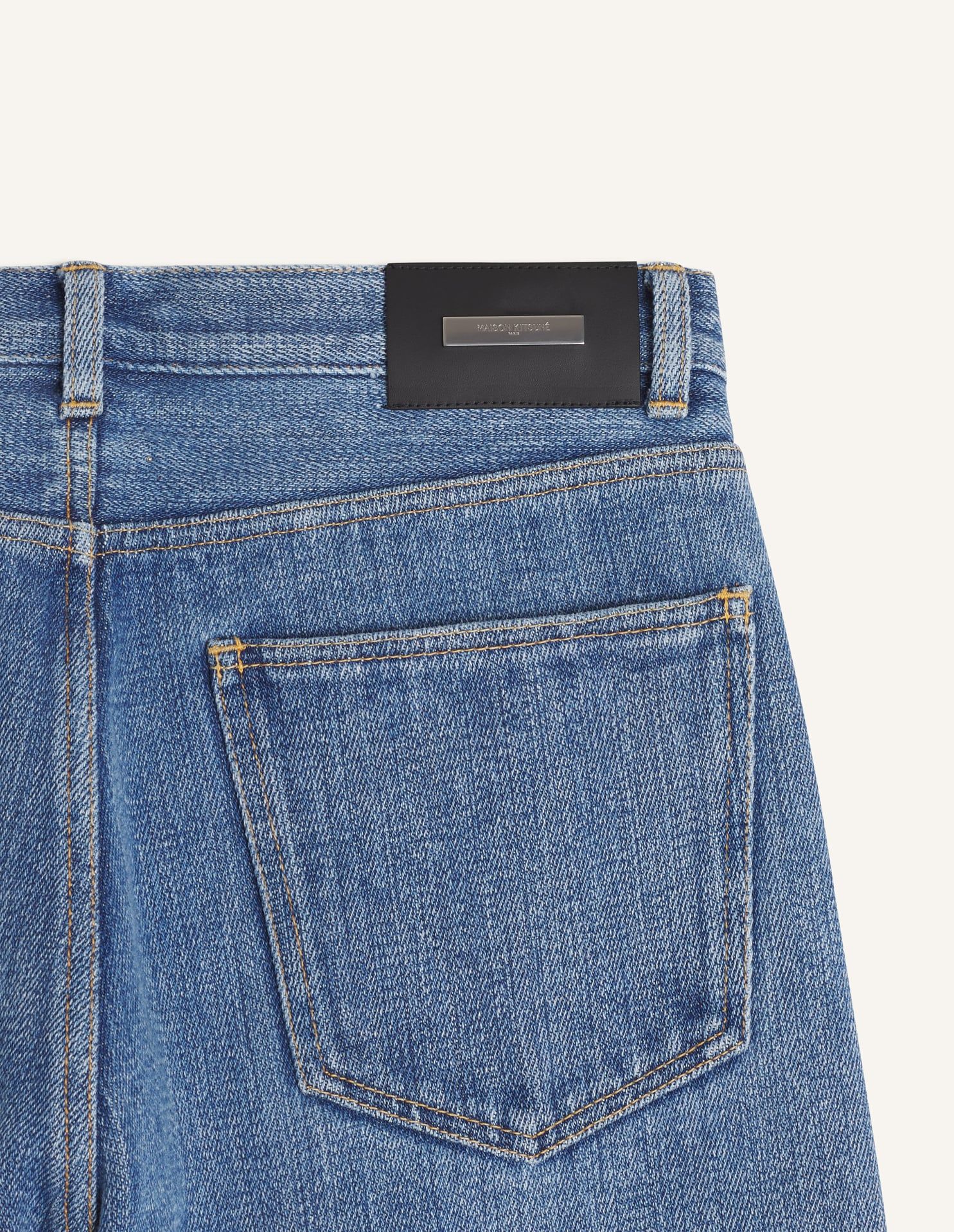 Maison Kitsuné - Quần jeans ống rộng Savoir-Faire