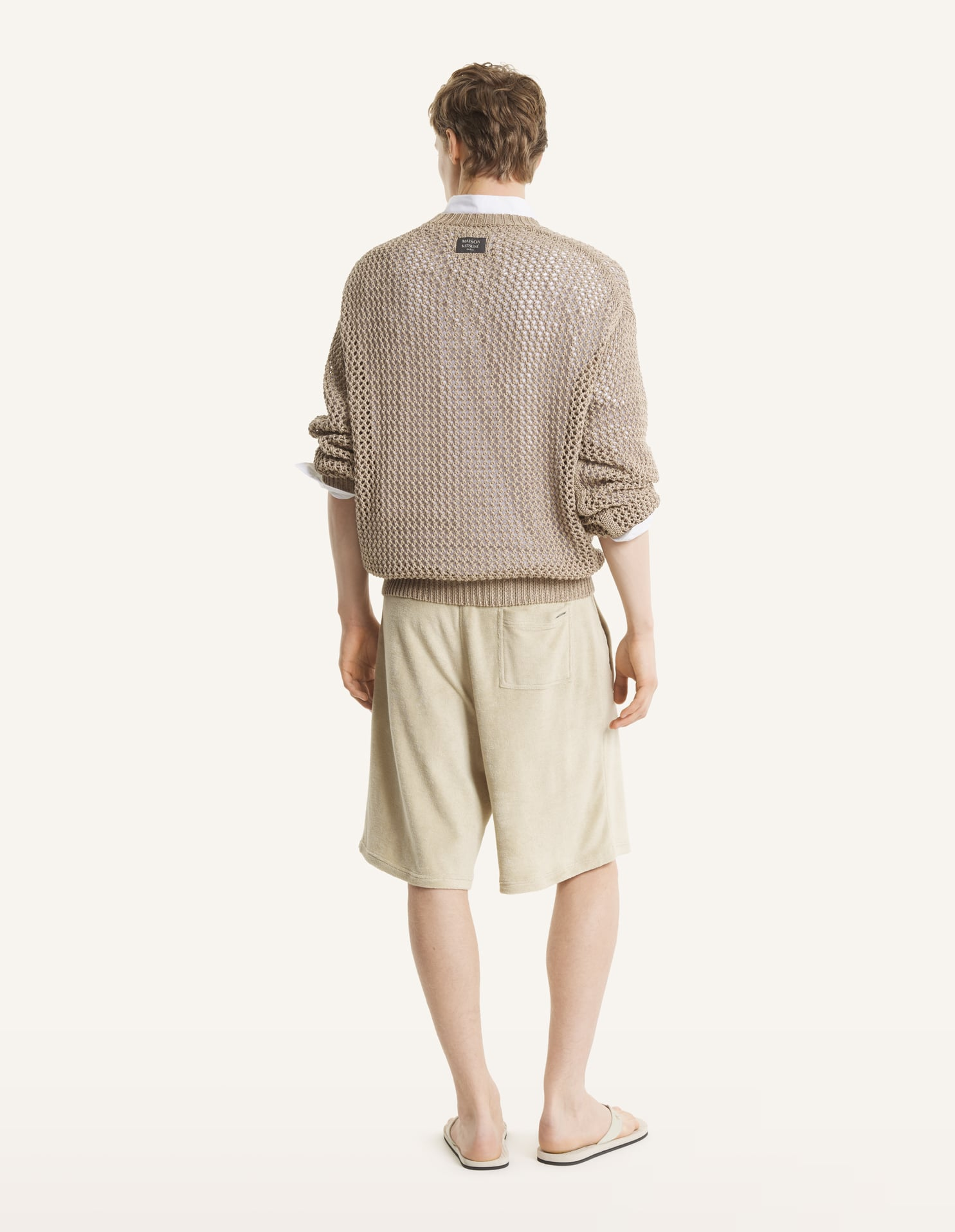 Maison Kitsuné - Quần short oversize Terry