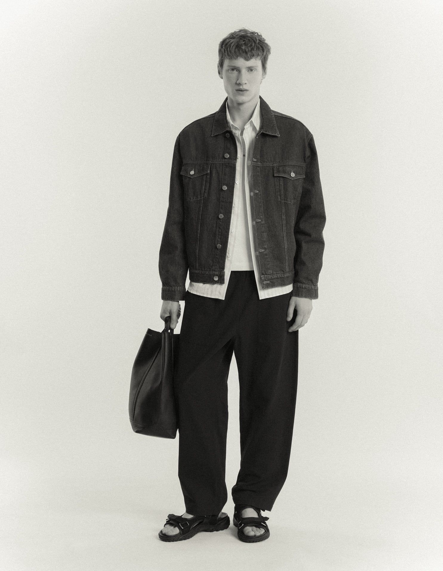 Maison Kitsuné - Áo khoác nam Denim Trucker