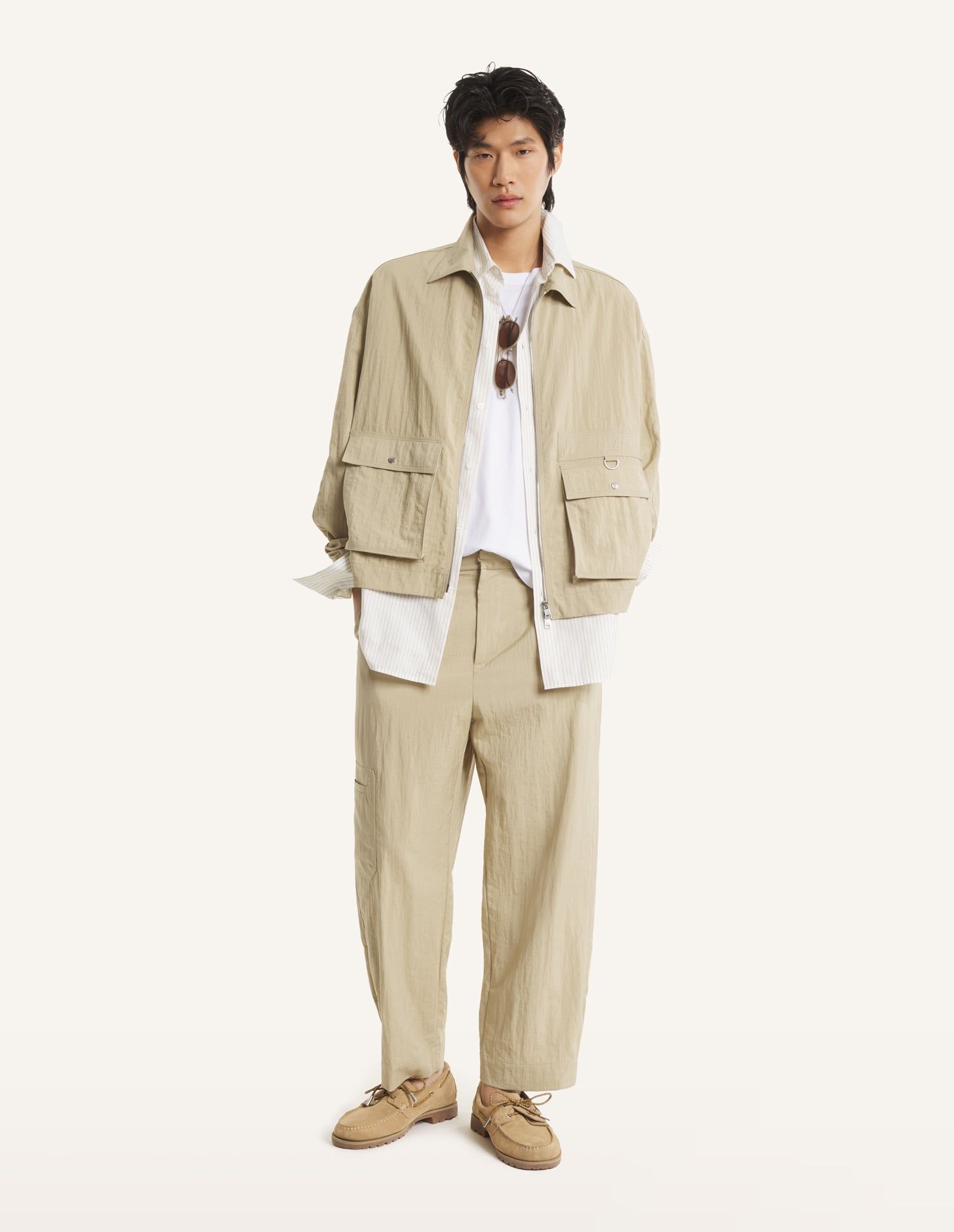 Maison Kitsuné - Áo khoác zipped dáng comfort