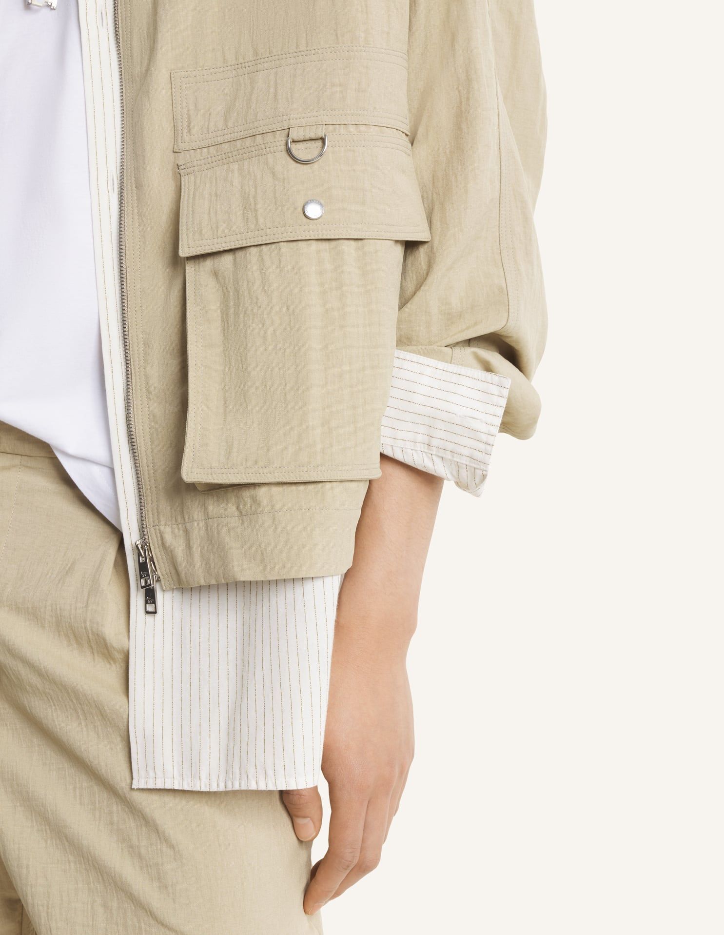 Maison Kitsuné - Áo khoác zipped dáng comfort
