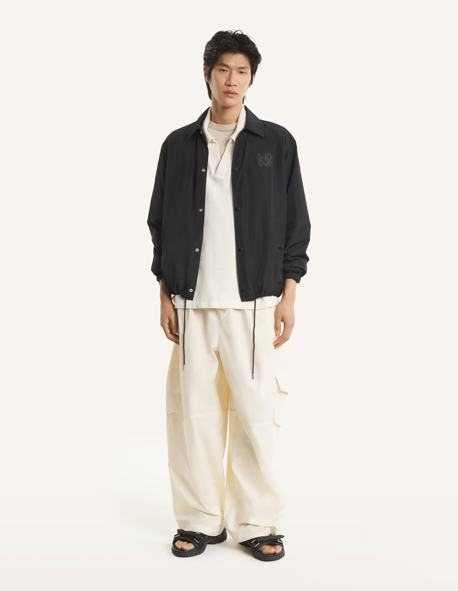 Maison Kitsuné - Áo khoác coach dáng comfort