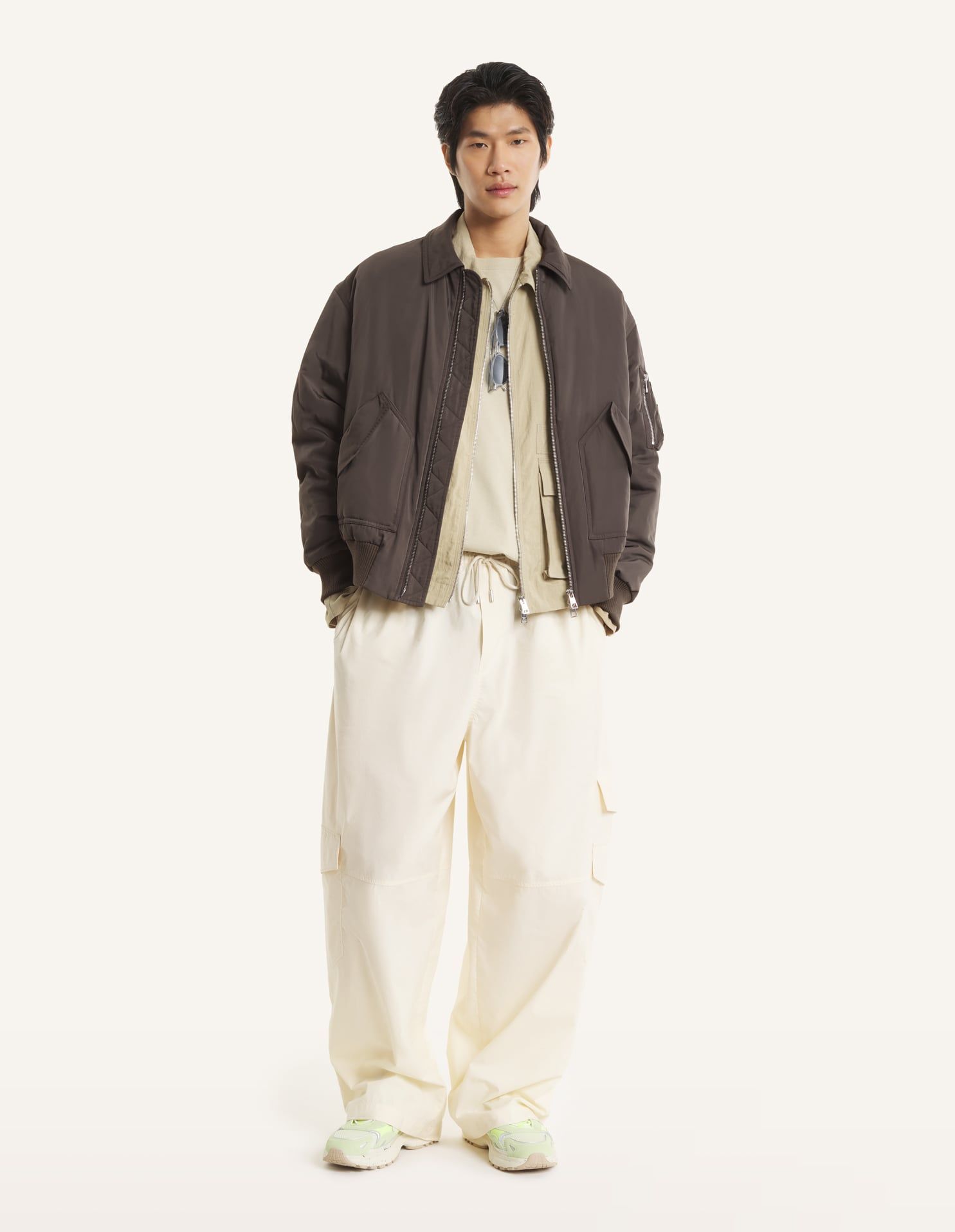 Maison Kitsuné - Áo khoác nam bomber dáng Comfort