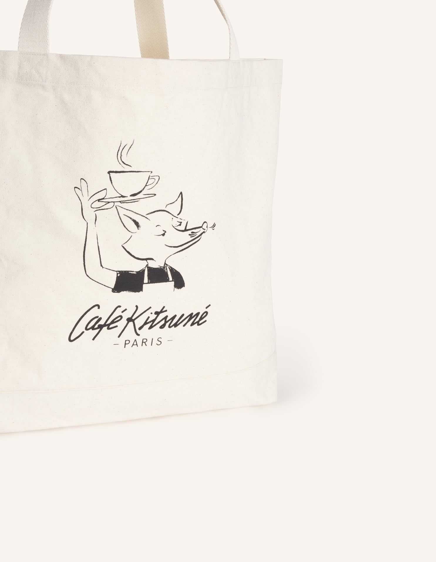 Maison Kitsuné - Túi tote Unisex Barista Fox