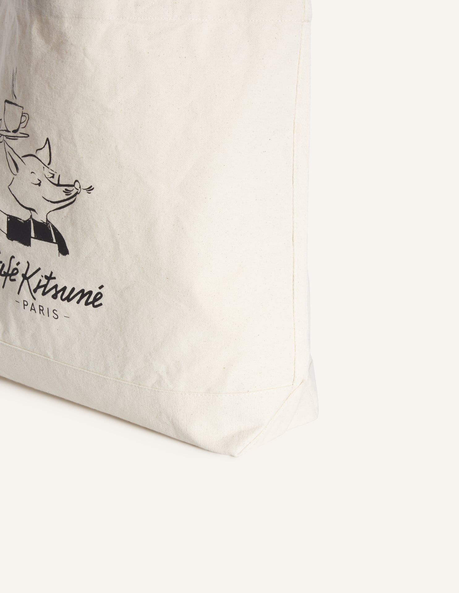 Maison Kitsuné - Túi tote Unisex Barista Fox