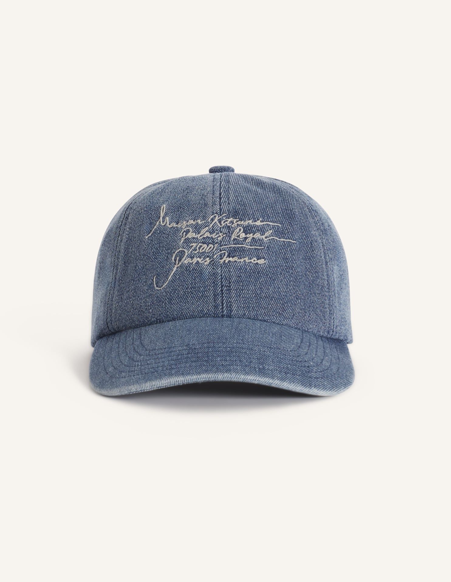 Mũ denim Poetic Script