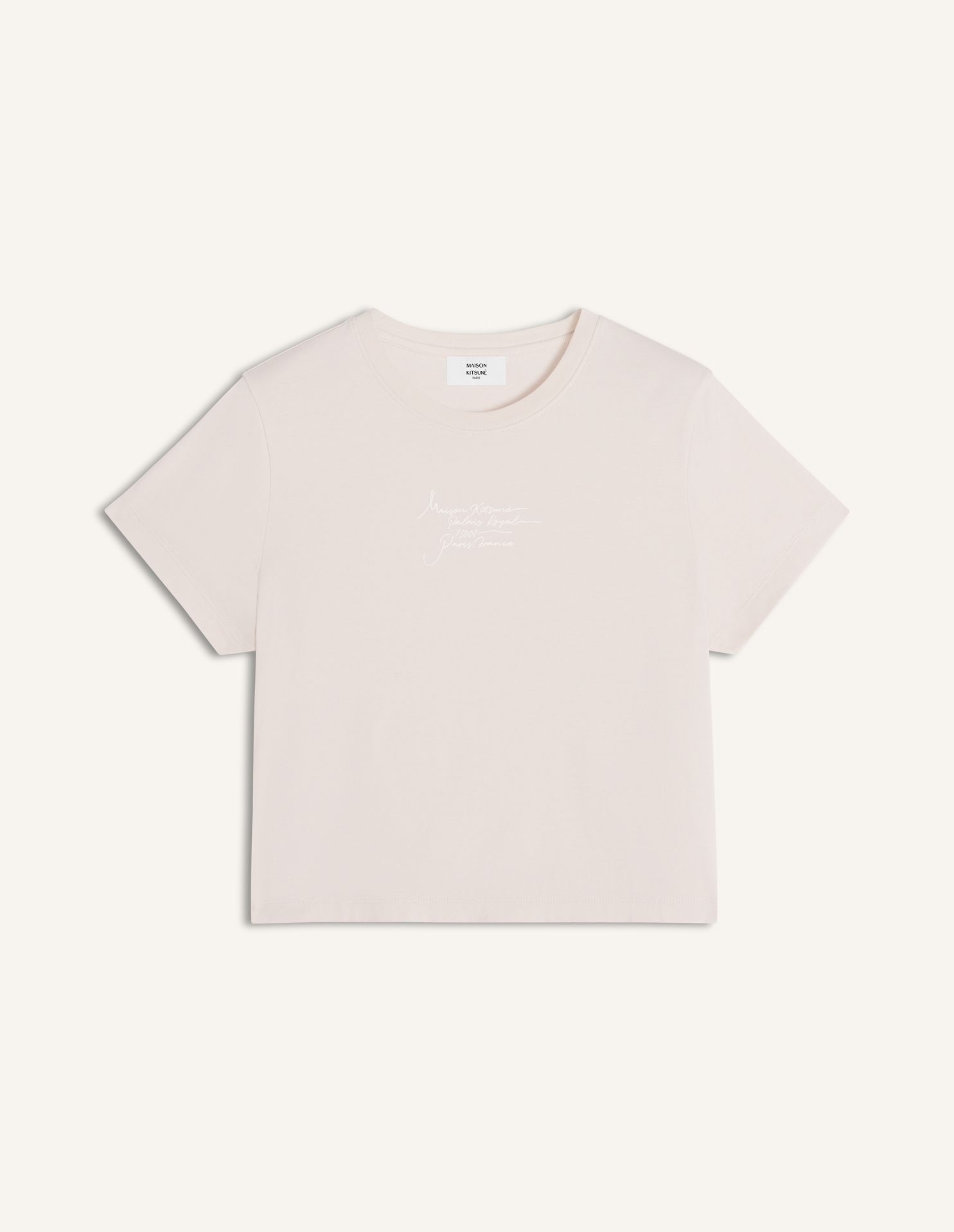 Áo thun Baby Tee Poetic Script dáng crop
