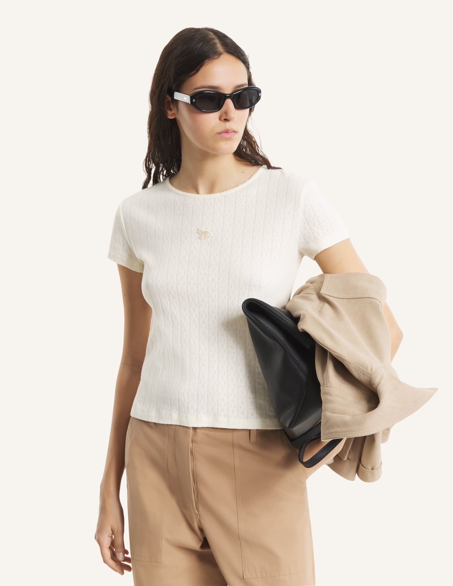 Maison Kitsuné - Áo thun Baby Fox dáng fitted
