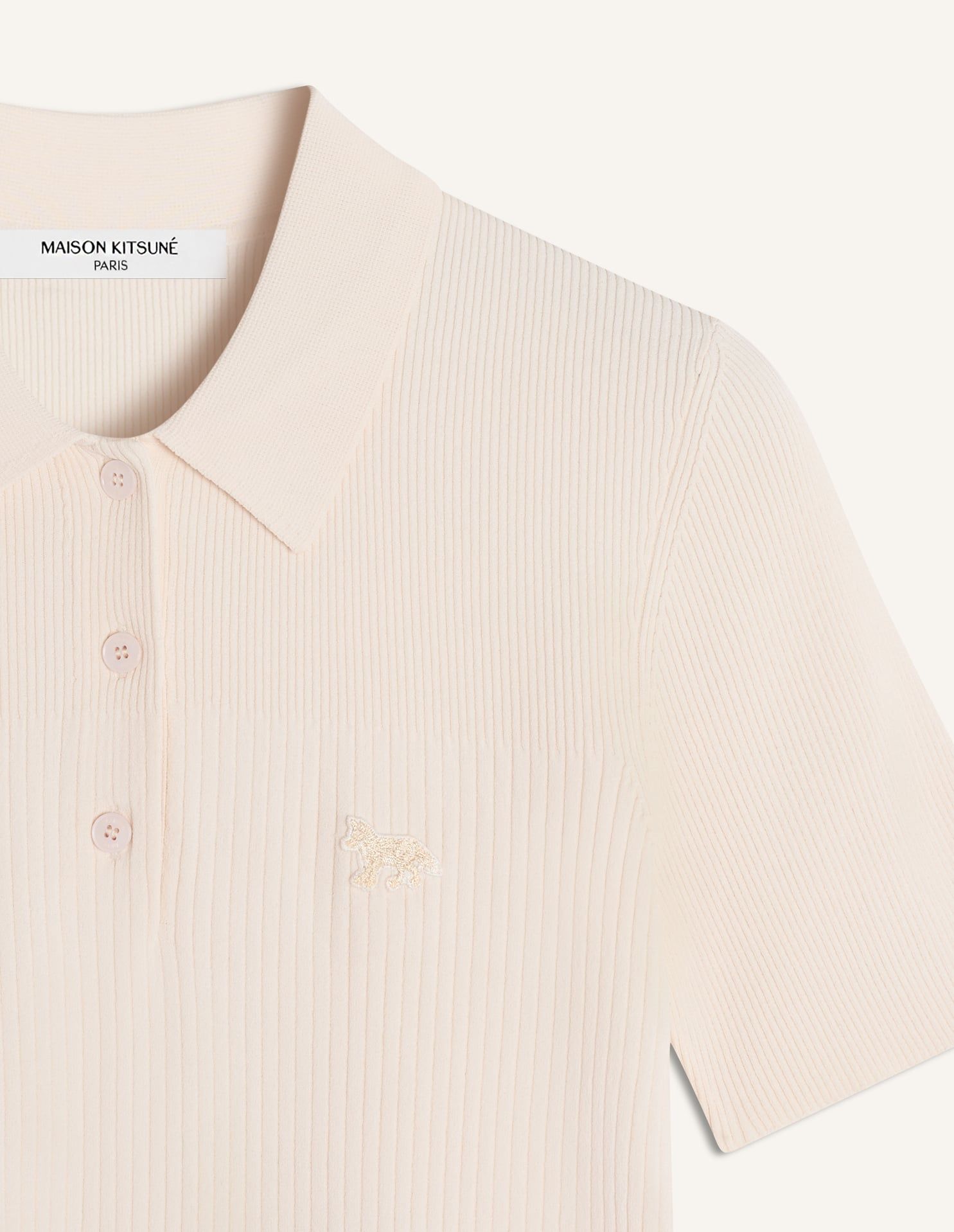 Maison Kitsuné - Áo polo nữ Baby Fox dáng Fitted