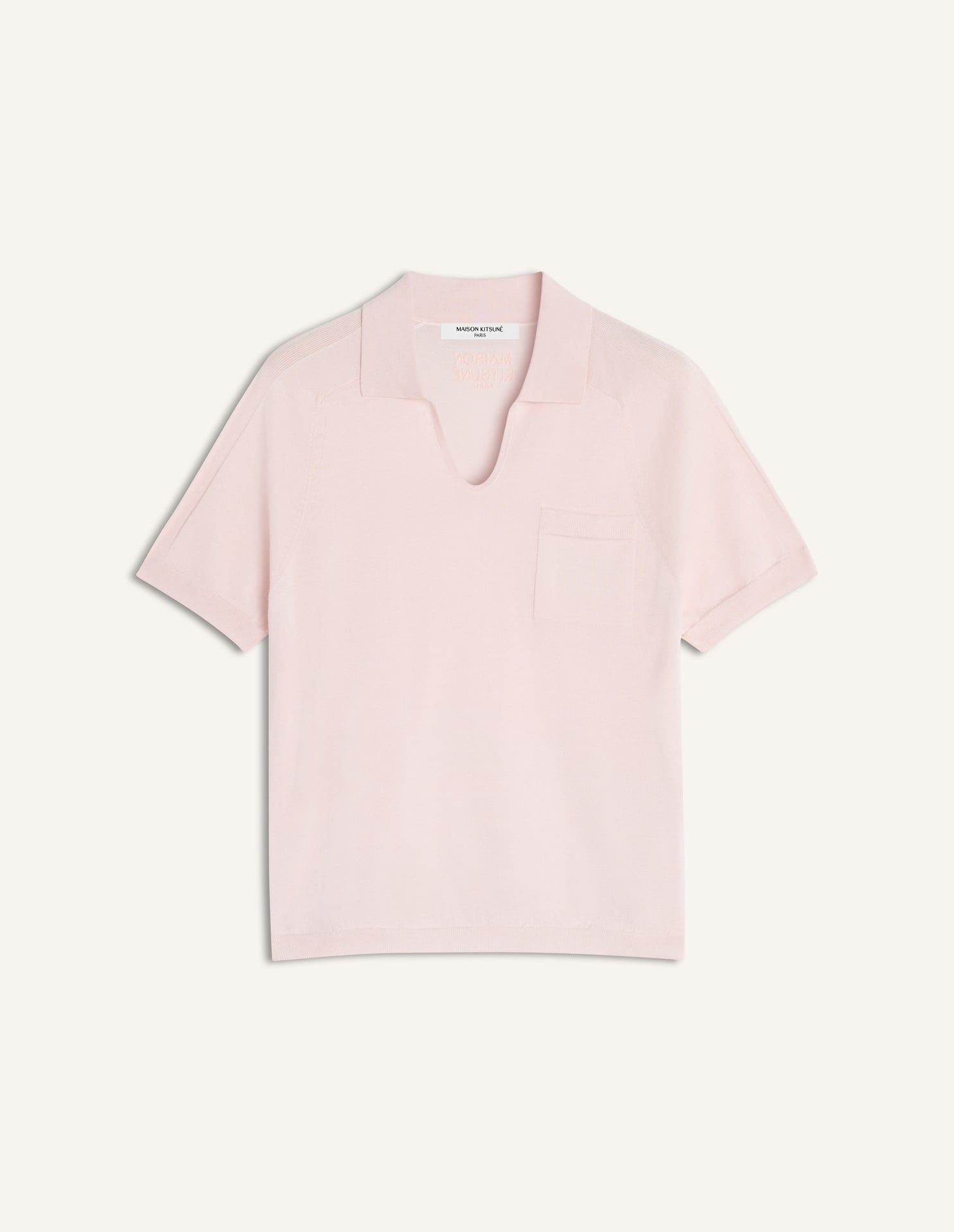 Maison Kitsuné - Áo polo pha lụa dáng fitted