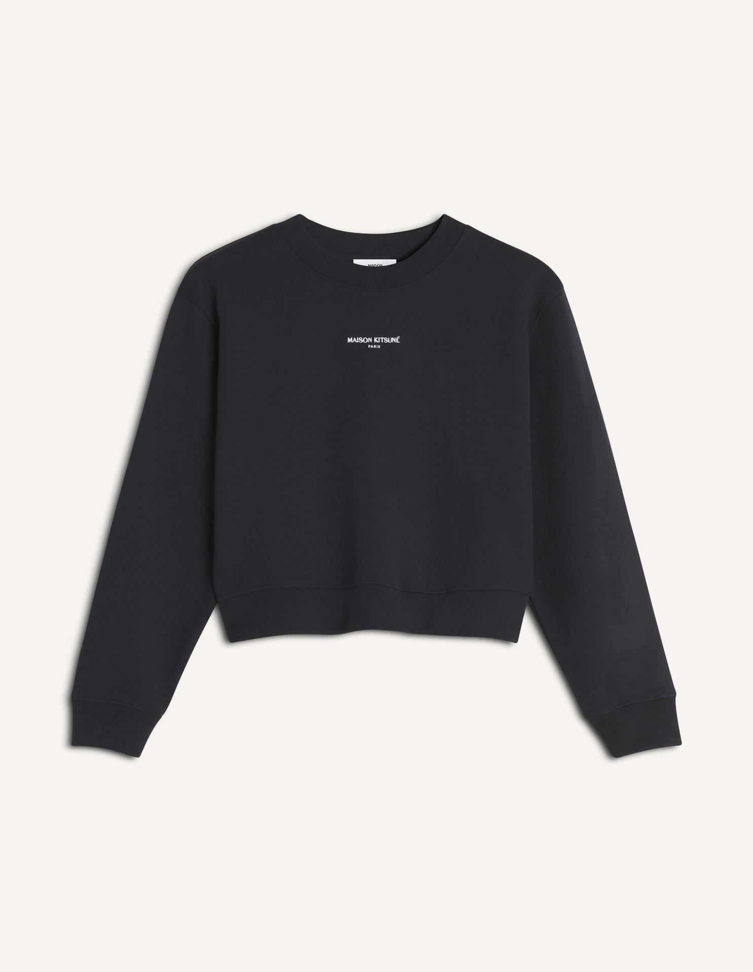 Maison Kitsuné - Áo nỉ nữ Maison Kitsune Paris dáng Cropped