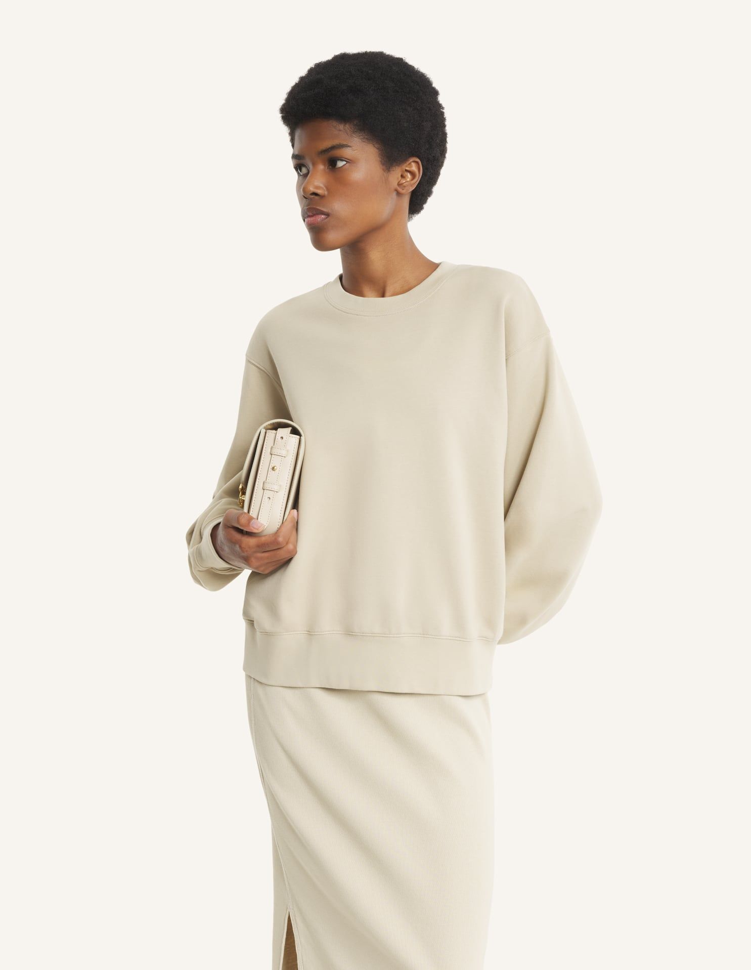 Maison Kitsuné - Áo sweatshirt nữ Floral dáng Relaxed