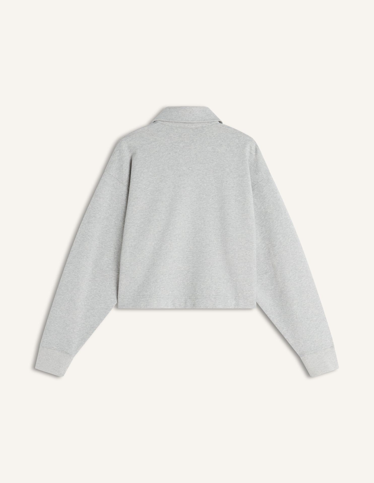 Maison Kitsuné - Áo nỉ polo nữ MAISON KITSUNE STAMP dáng Cropped