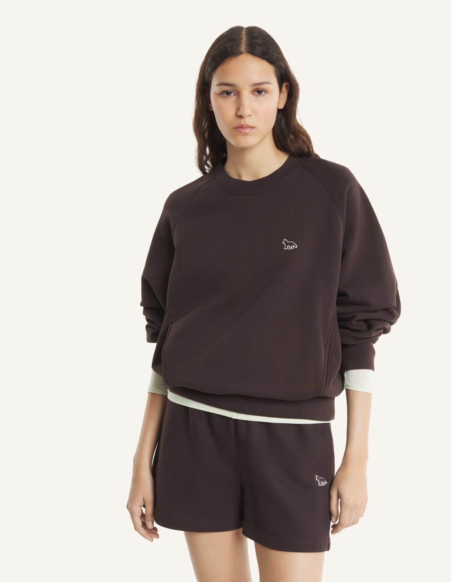 Maison Kitsuné - Áo sweat Baby Fox dáng relaxed