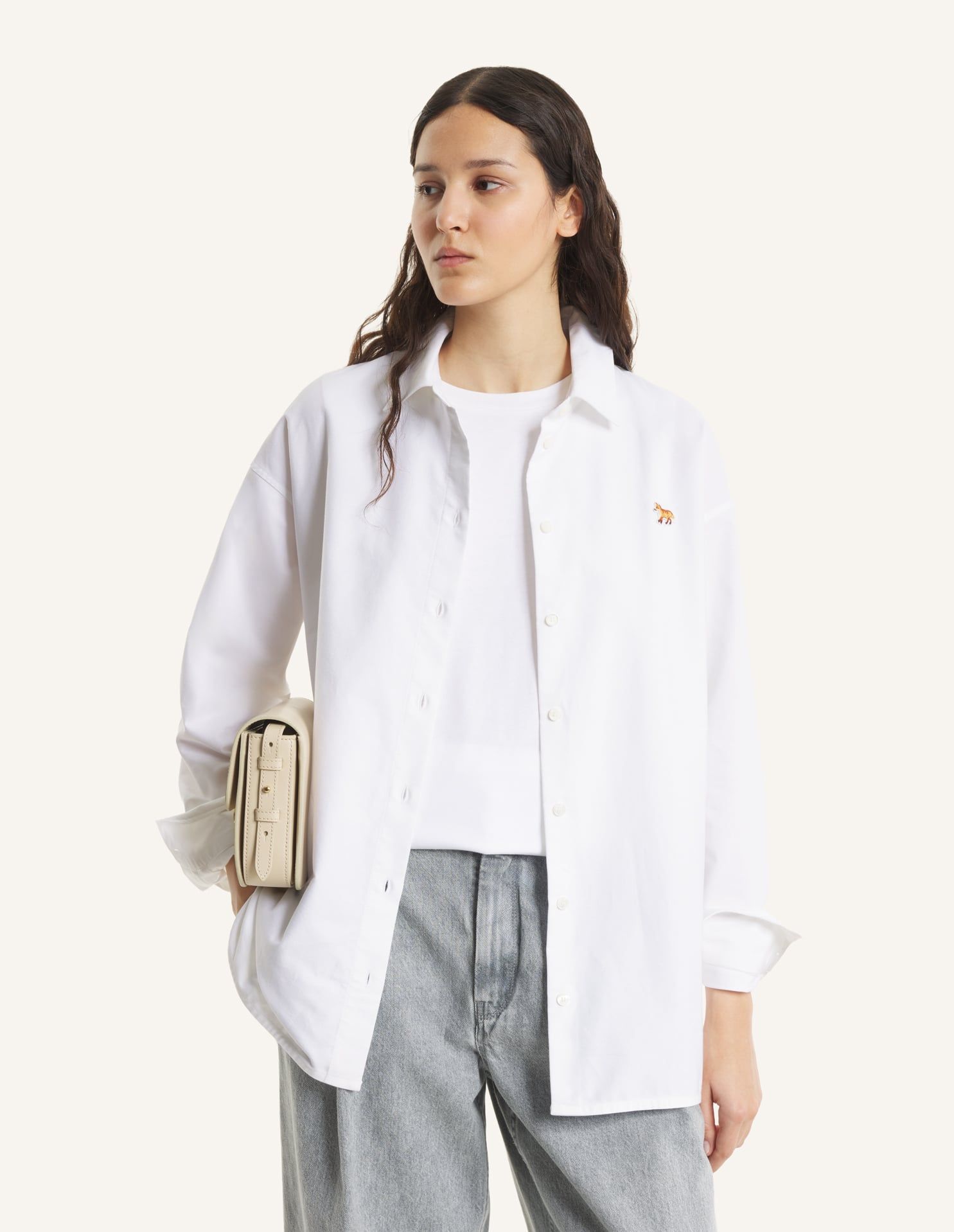 Maison Kitsuné - Áo sơ mi Baby Fox dáng casual