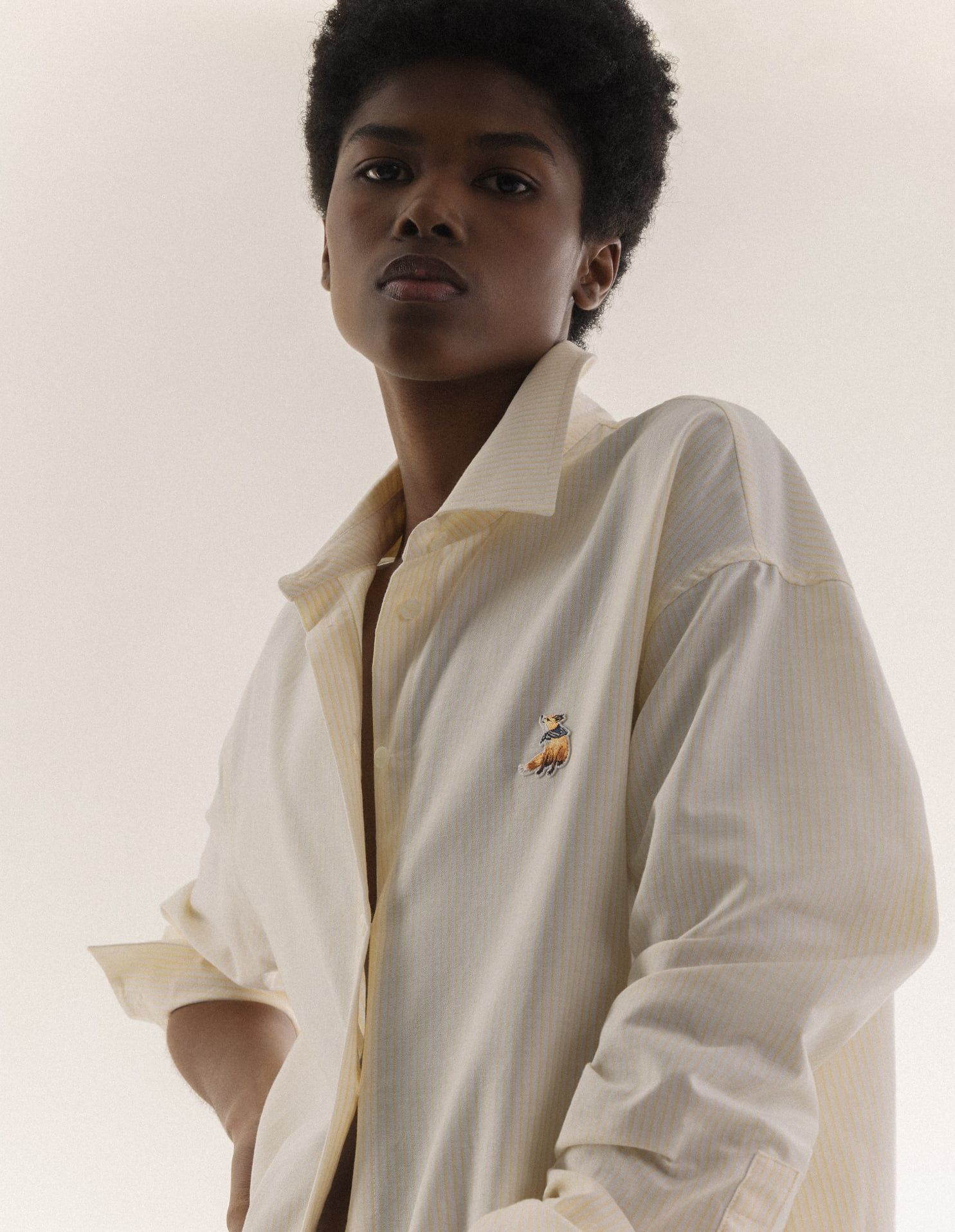 Maison Kitsuné - Áo sơ mi Dreaming Fox dáng casual