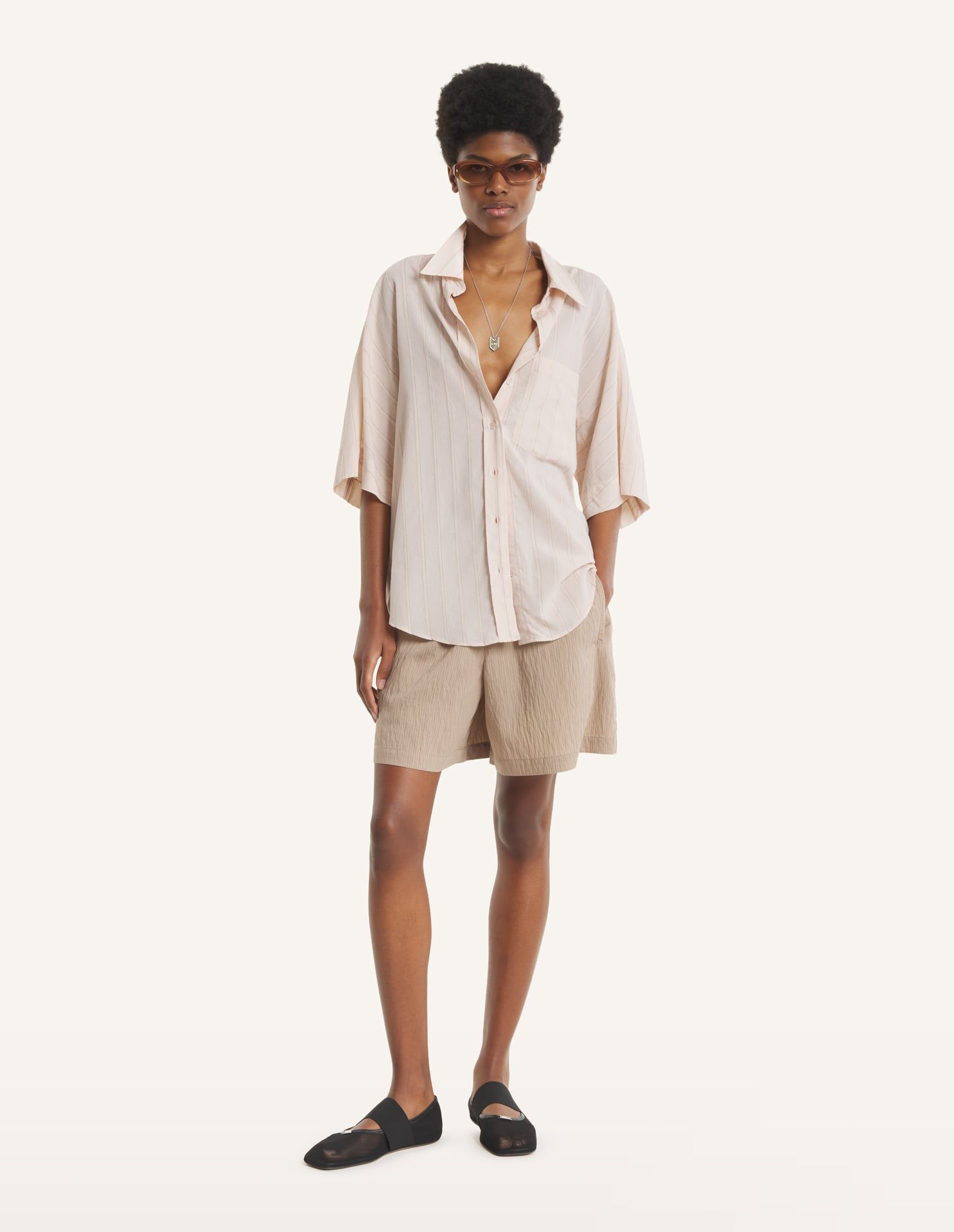 Maison Kitsuné - Áo sơ mi tay ngắn