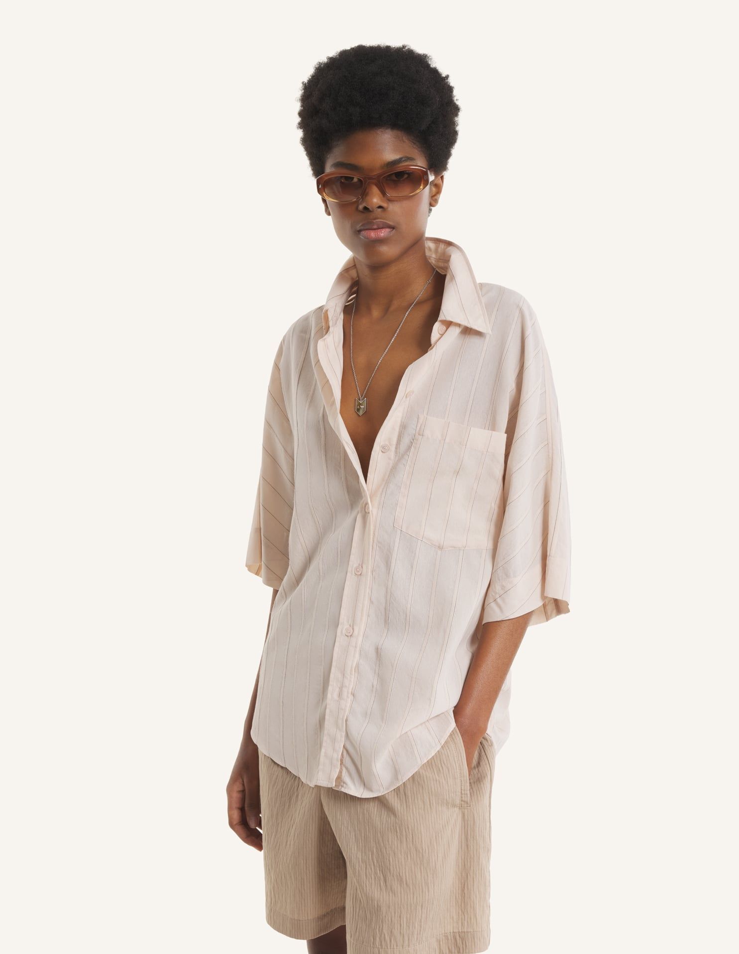 Maison Kitsuné - Áo sơ mi tay ngắn