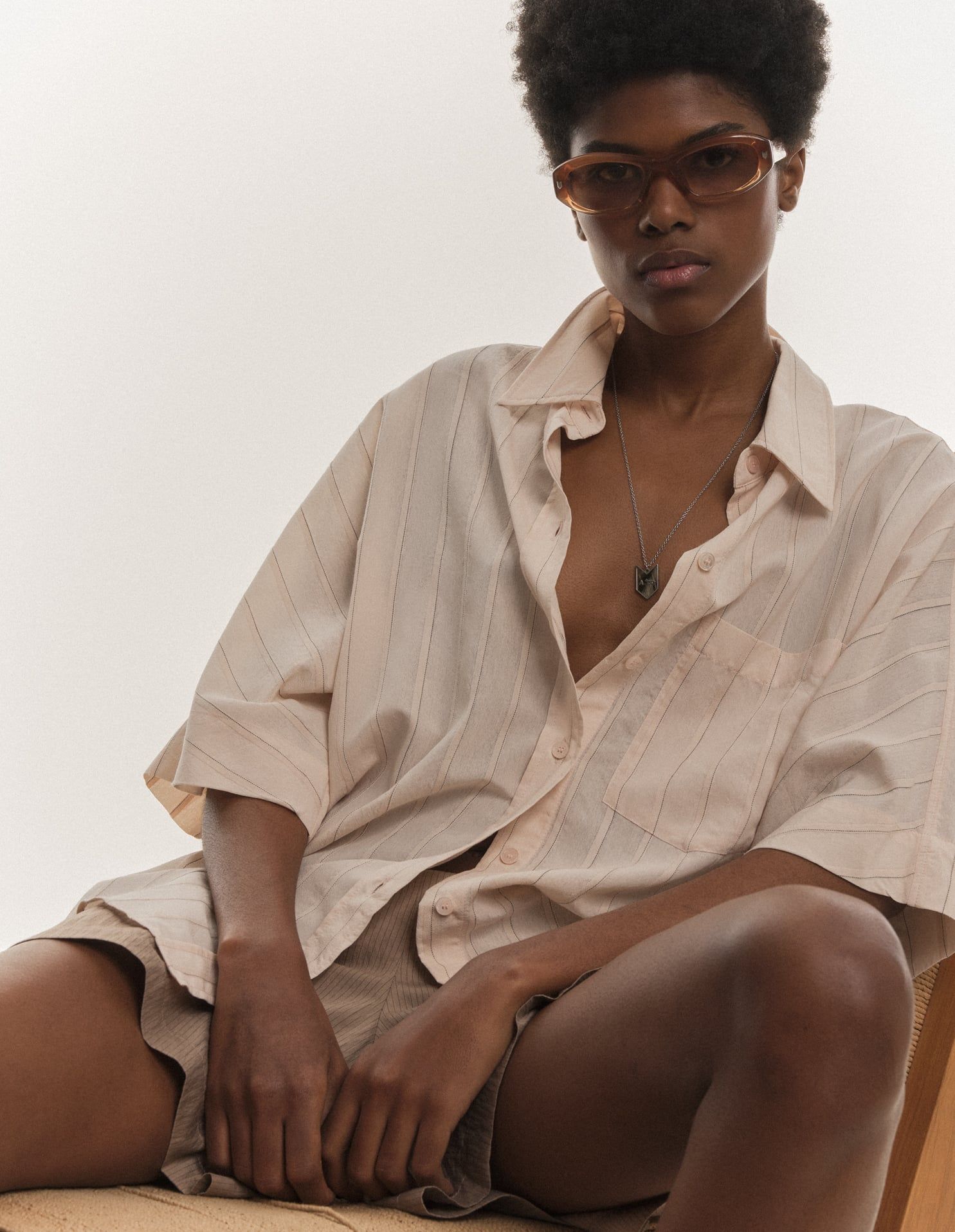 Maison Kitsuné - Áo sơ mi tay ngắn