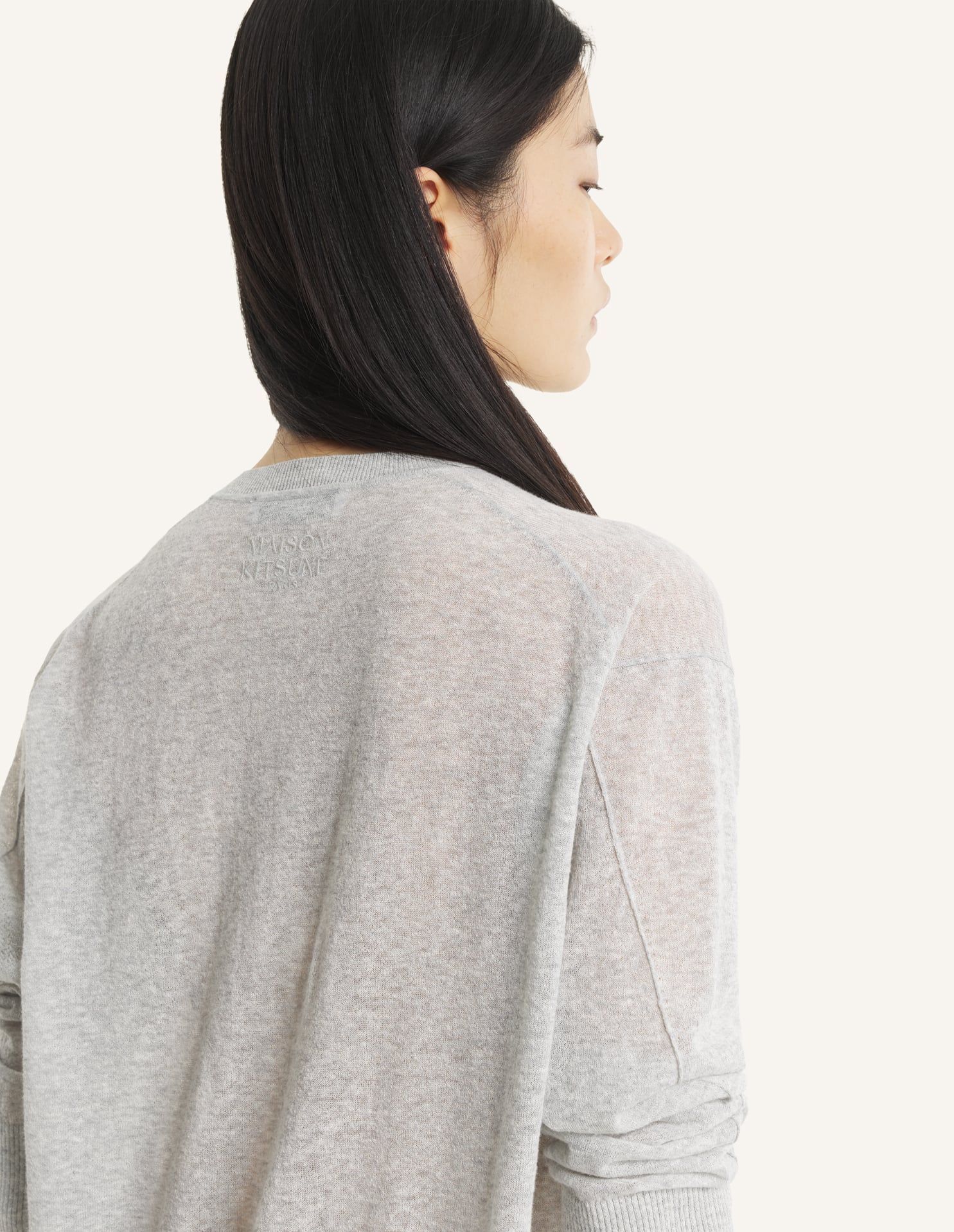 Maison Kitsuné - Áo khoác cardigan dáng relaxed