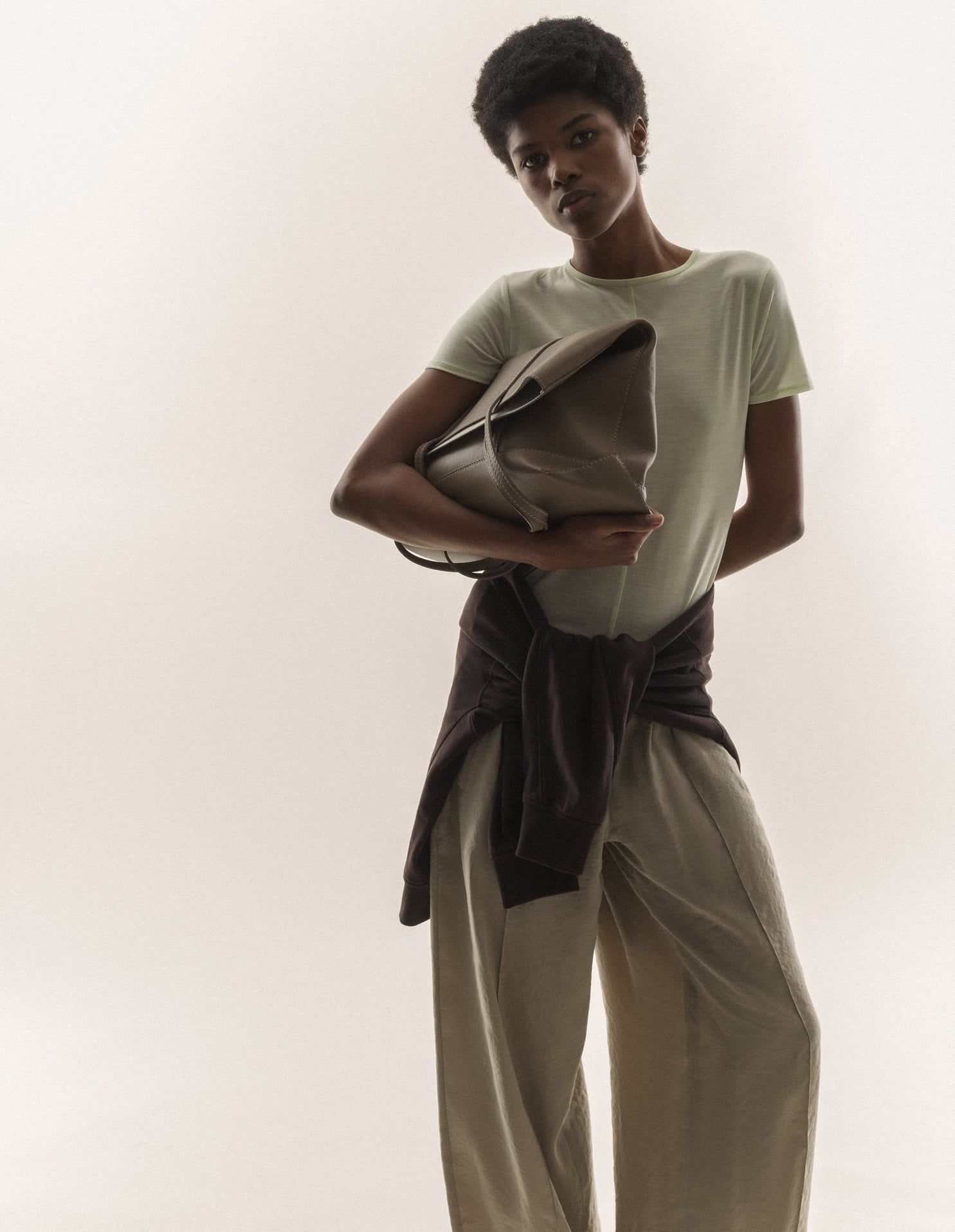 Maison Kitsuné - Áo lyocell dáng fitted