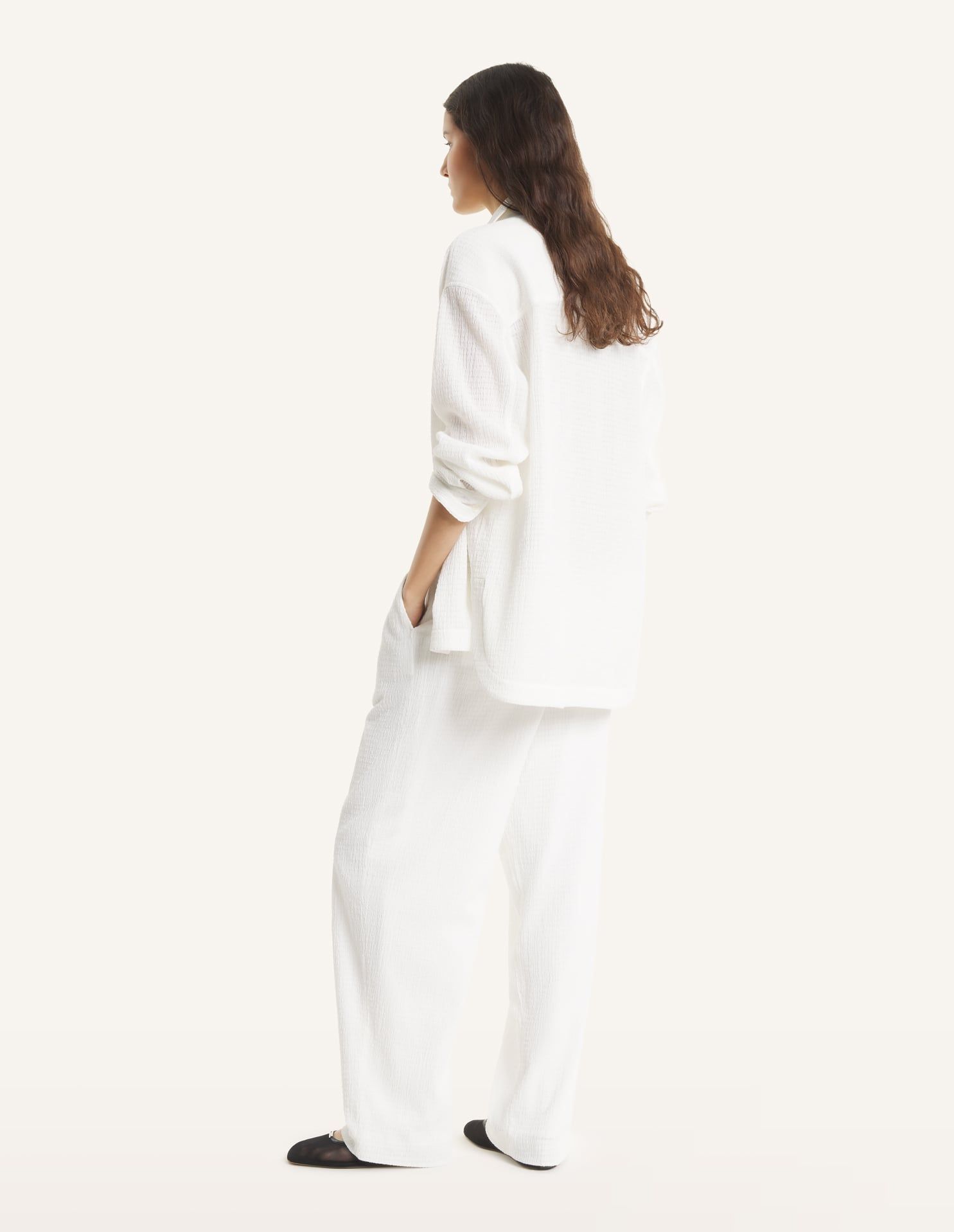 Maison Kitsuné - Quần nữ xếp nếp dáng Tailored
