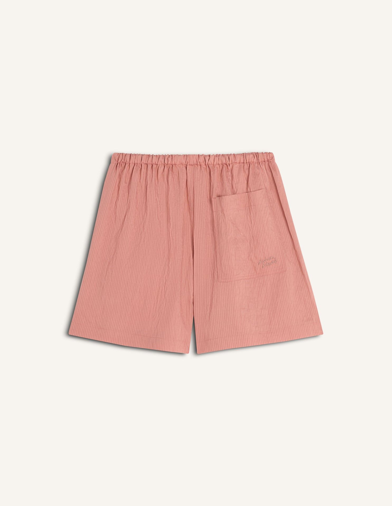 Maison Kitsuné - Quần short kẻ sọc co giãn