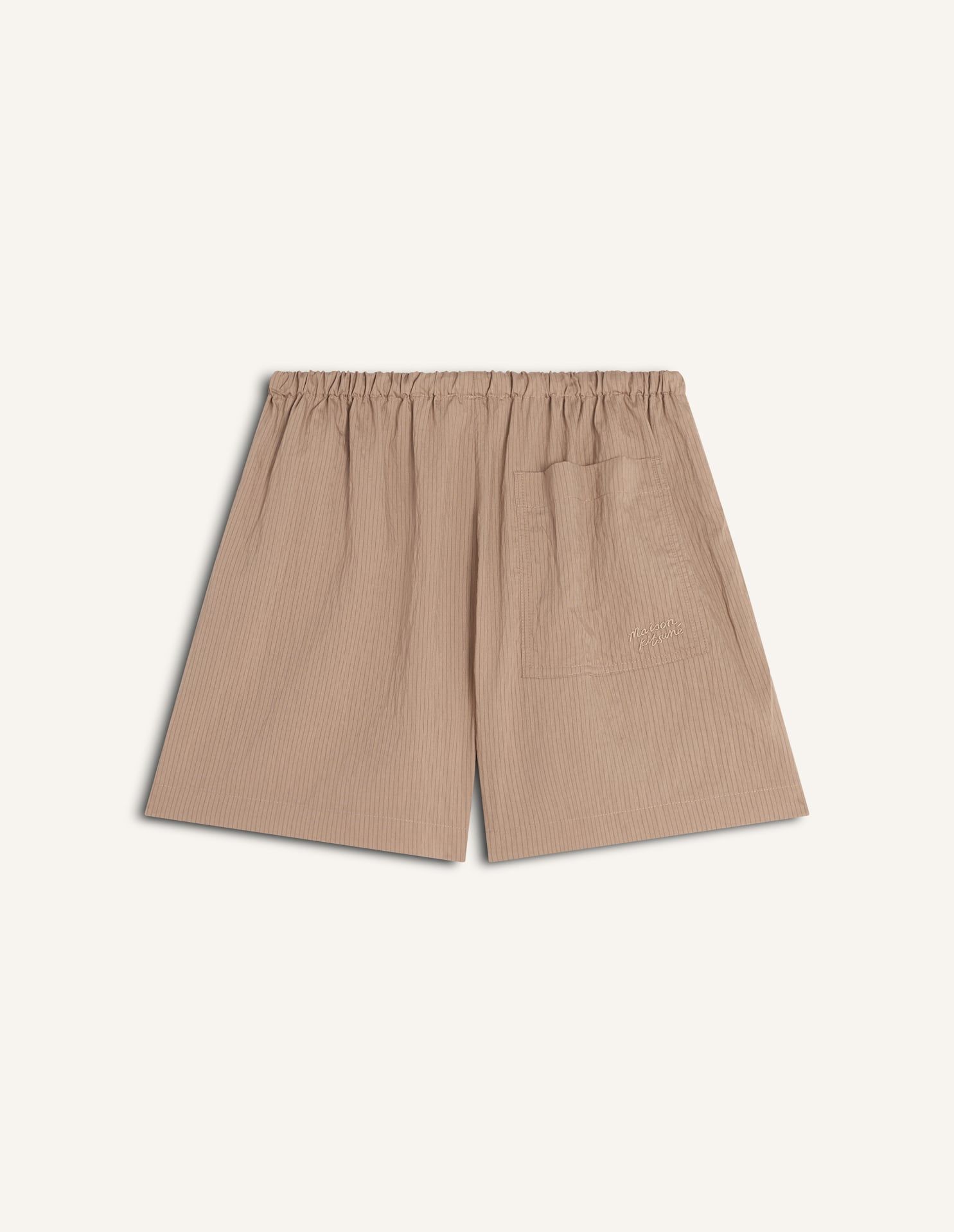 Maison Kitsuné - Quần short kẻ sọc co giãn