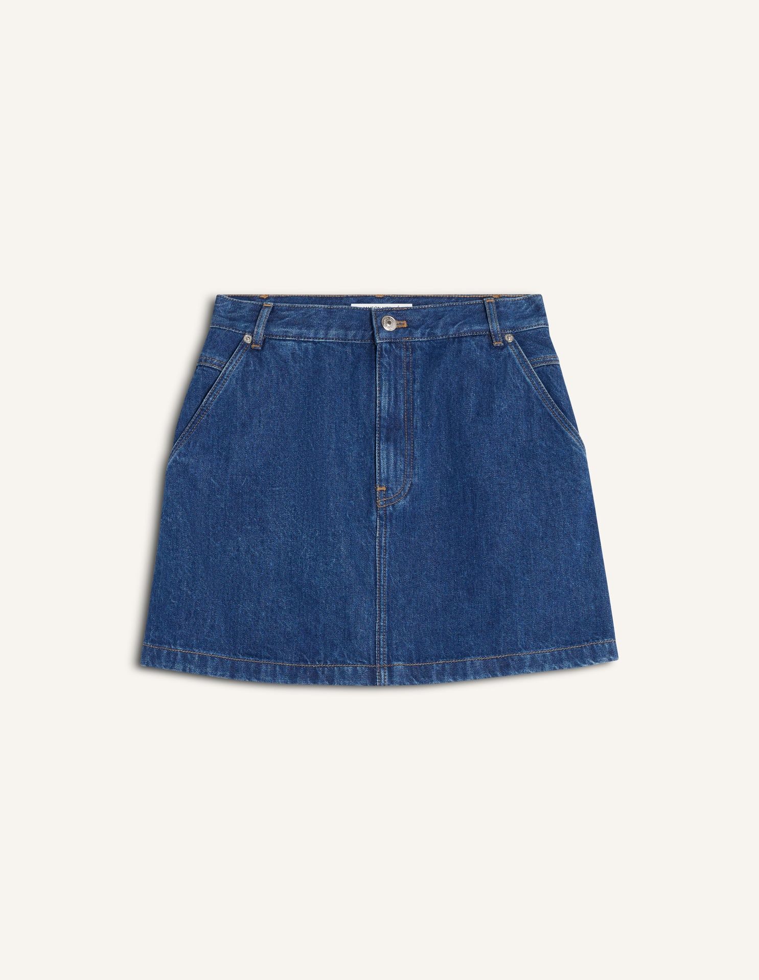 Maison Kitsuné - Chân váy nữ denim mini