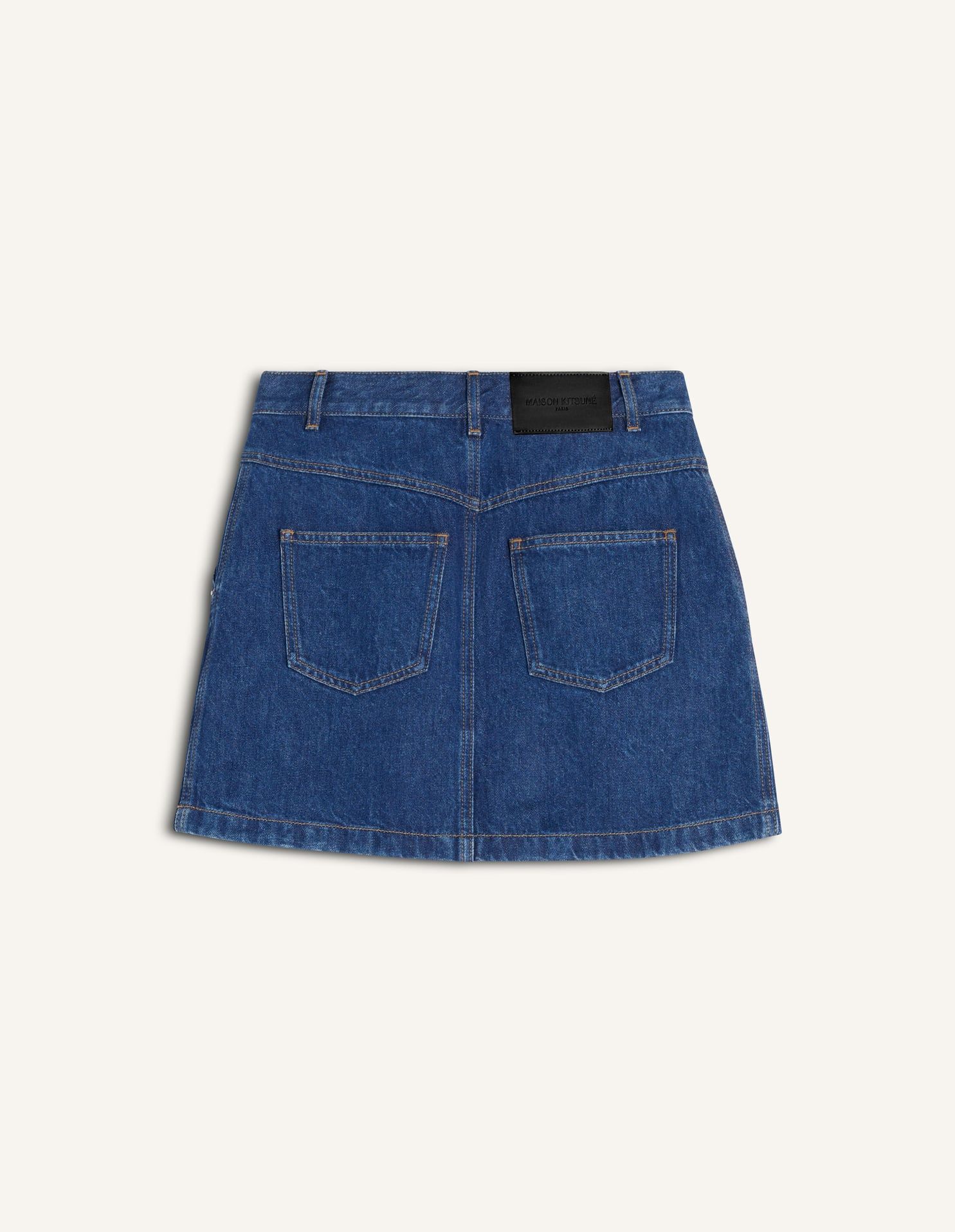 Maison Kitsuné - Chân váy nữ denim mini