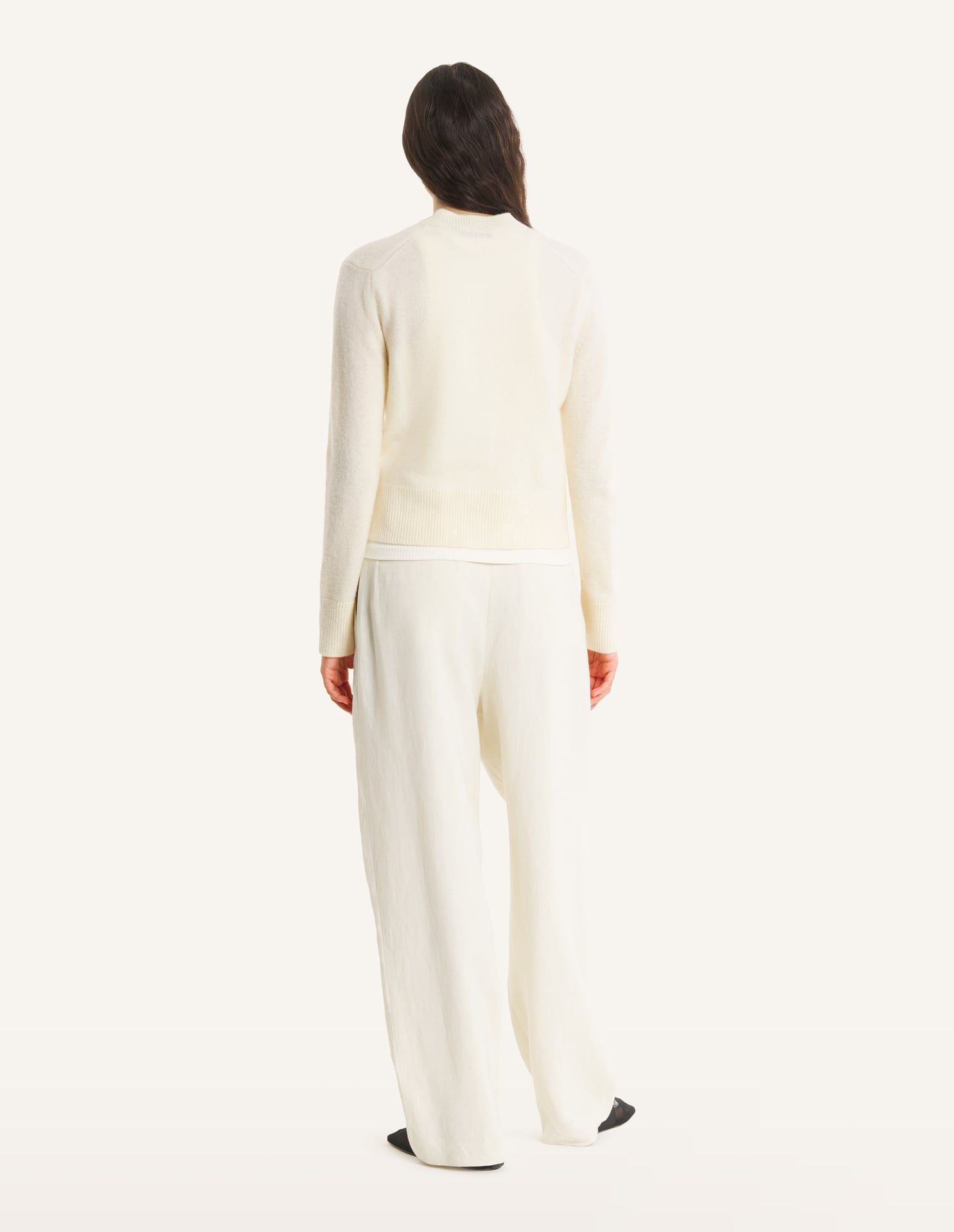 Maison Kitsuné - Áo cardigan nữ len lông cừu Tết Nguyên Đán dáng Fitted