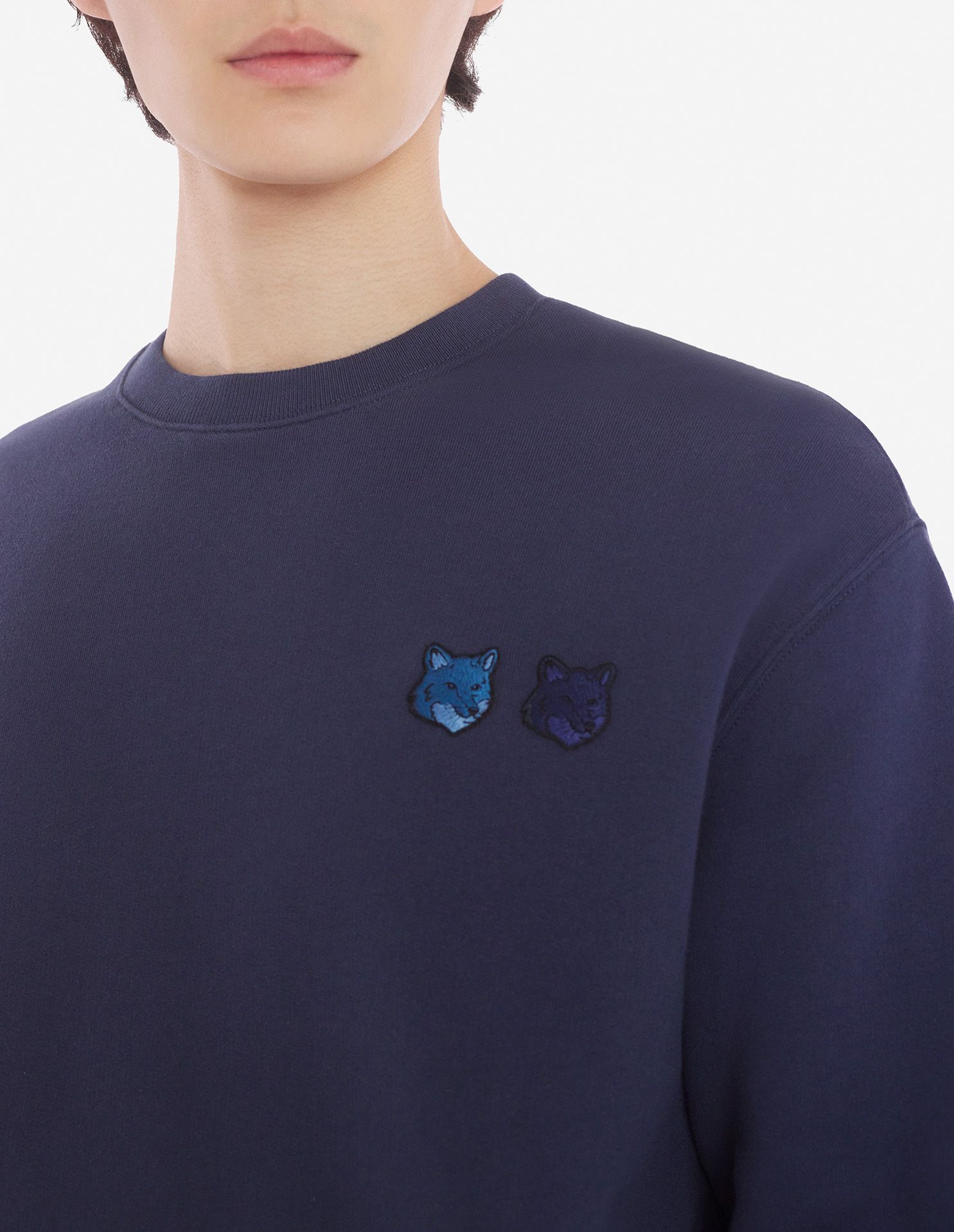 Maison Kitsuné - Áo nỉ Double Bold Fox Head dáng Comfort